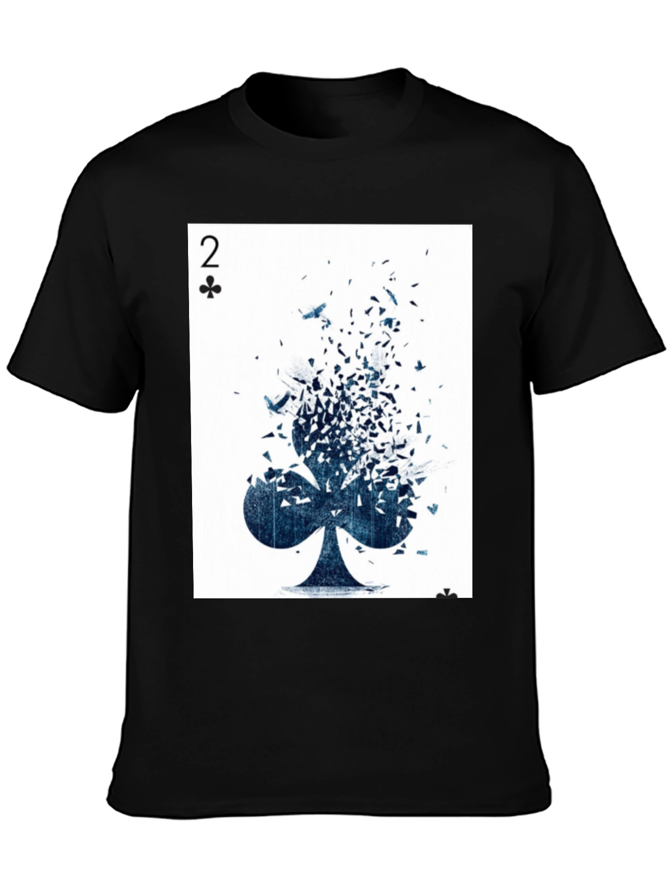 Two of Clubs Graphic Tee - Unique Card Design