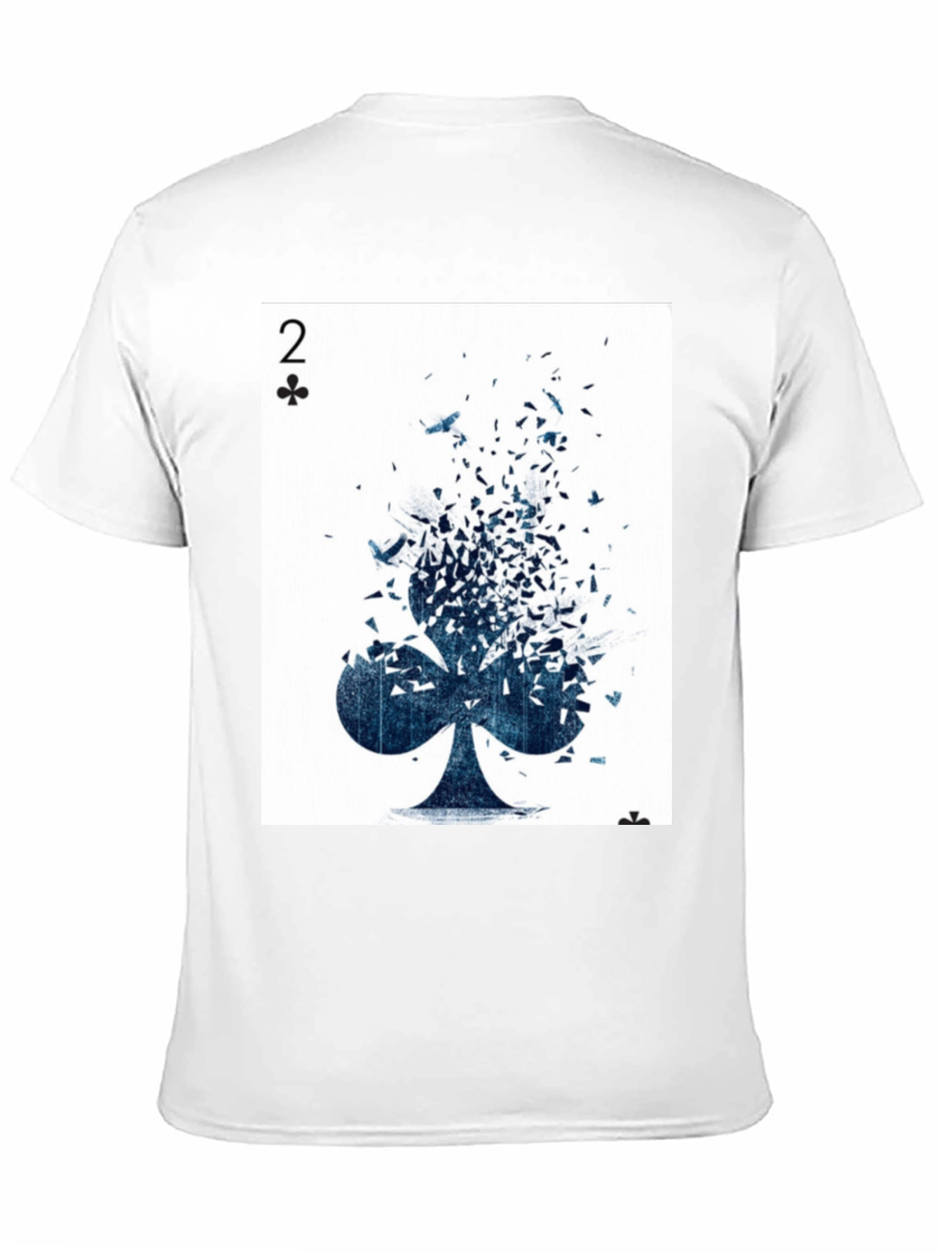 Two of Clubs Graphic Tee - Unique Card Design