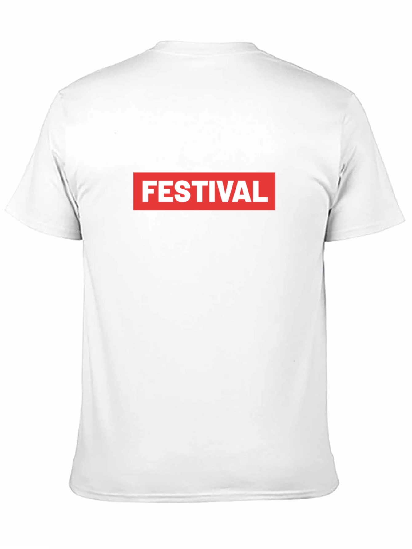 Festival Box Logo Graphic Tee - Cool Black T-Shirt