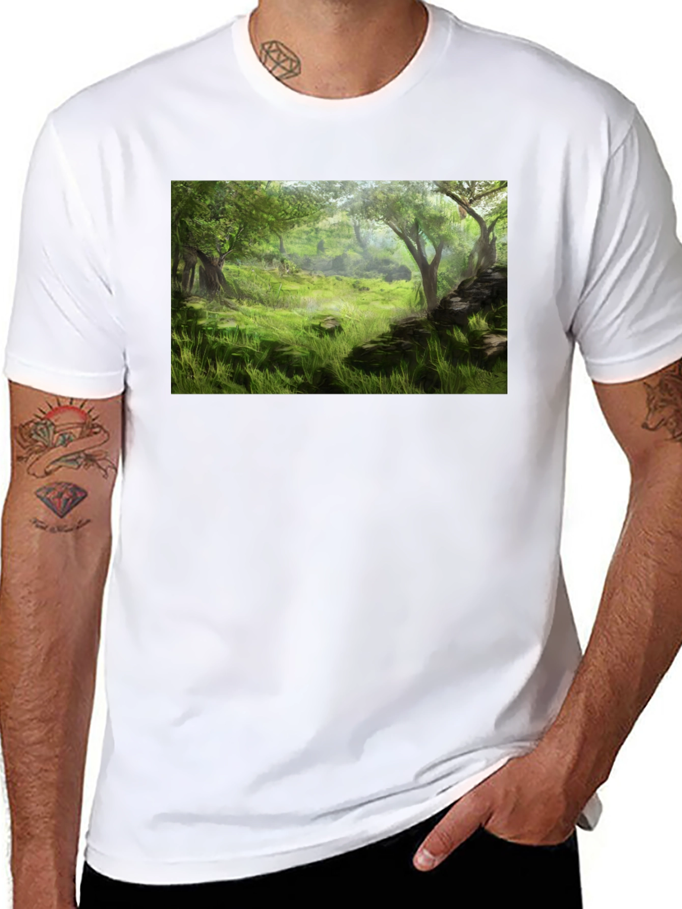 Enchanted Forest Graphic Tee - Nature Lovers T-Shirt
