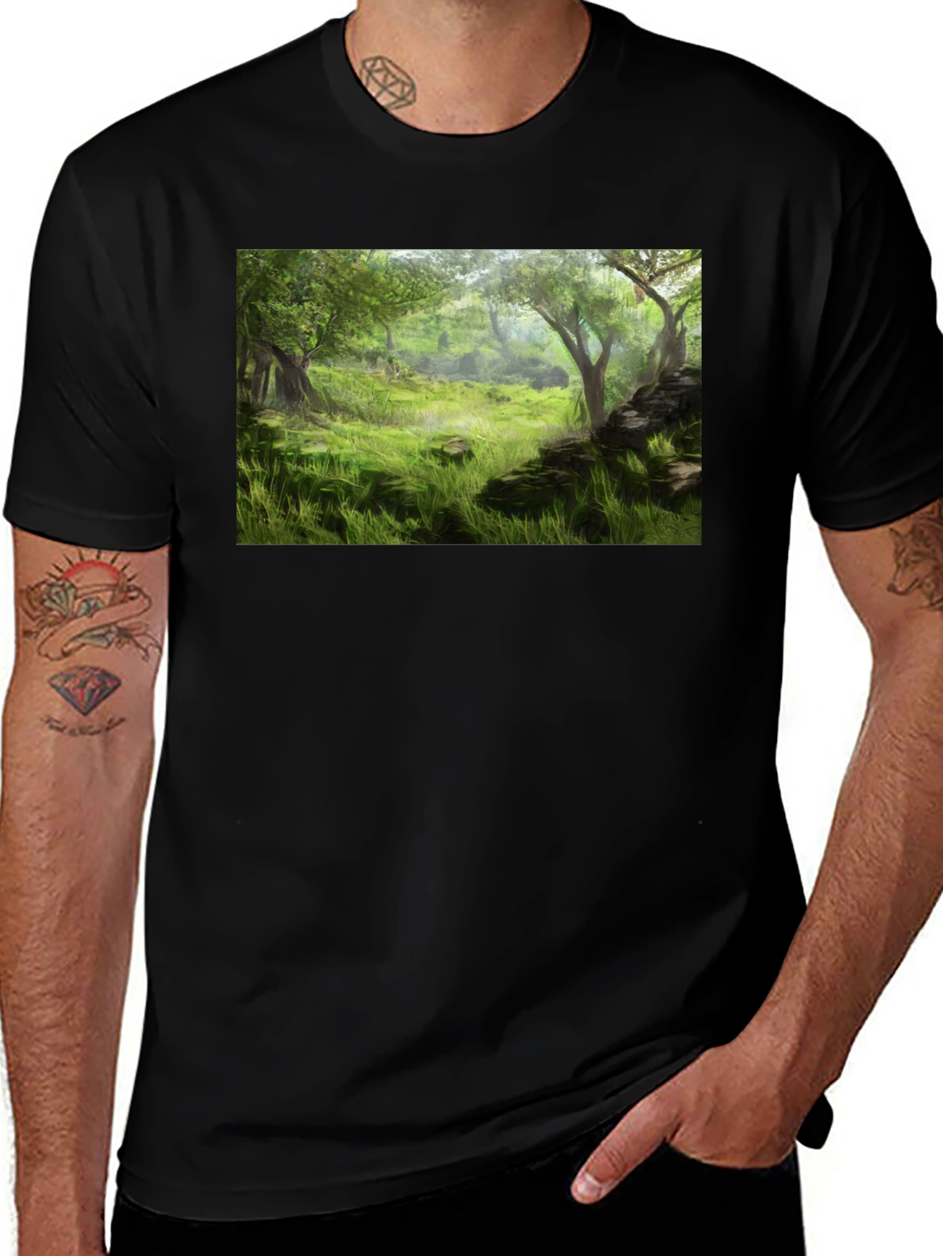 Enchanted Forest Graphic Tee - Nature Lovers T-Shirt