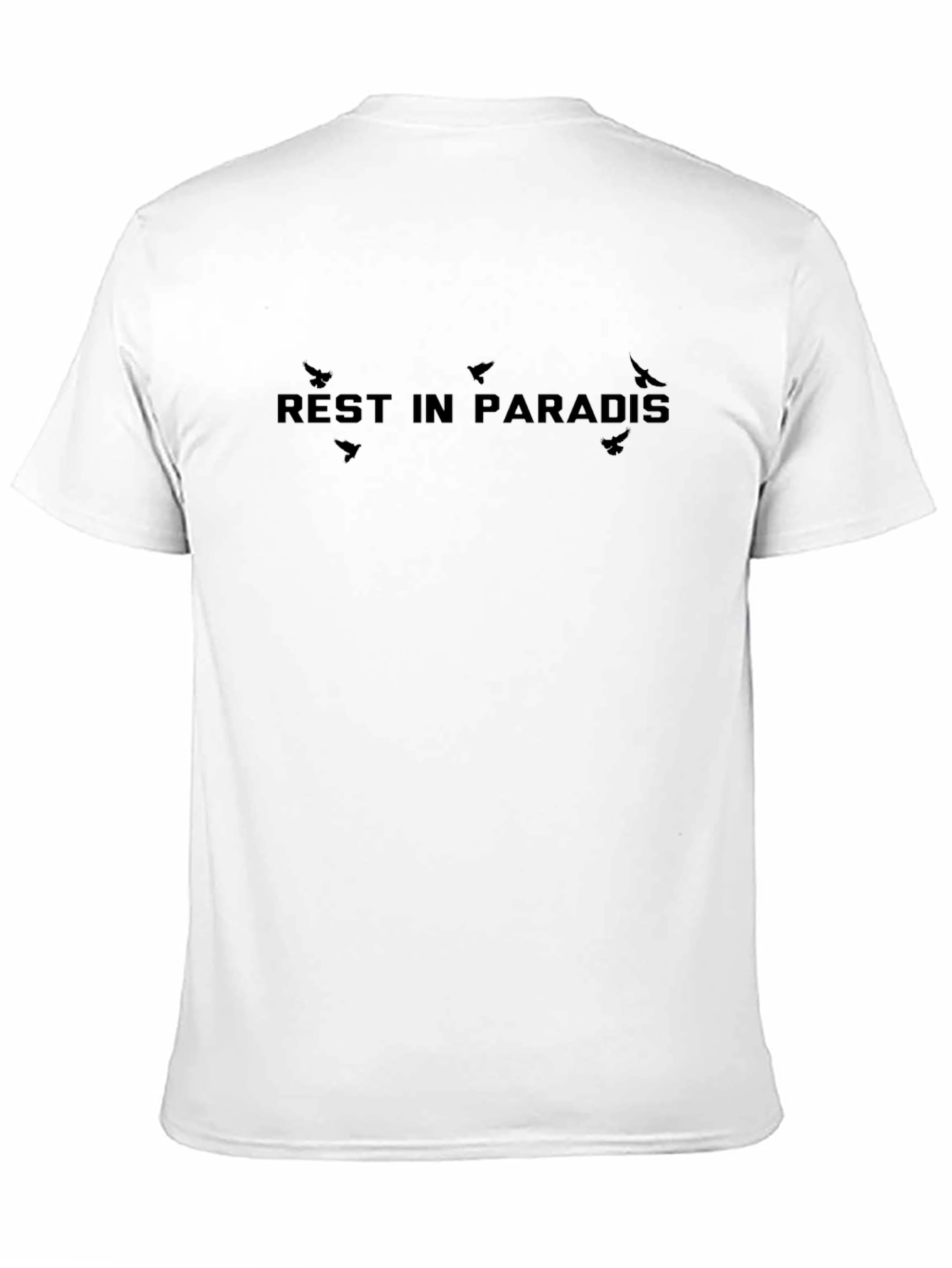 Rest In Paradise Graphic Tee - Black Casual Style