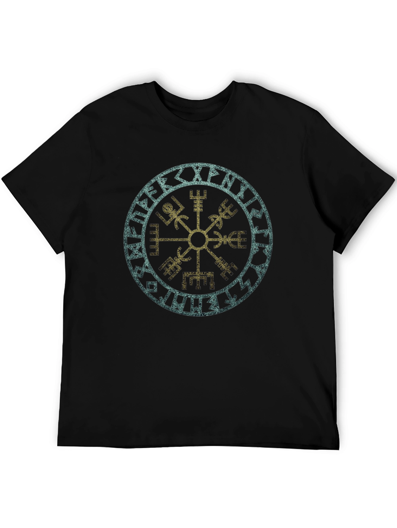 Vegvisir Viking Compass T-Shirt - Norse Runes