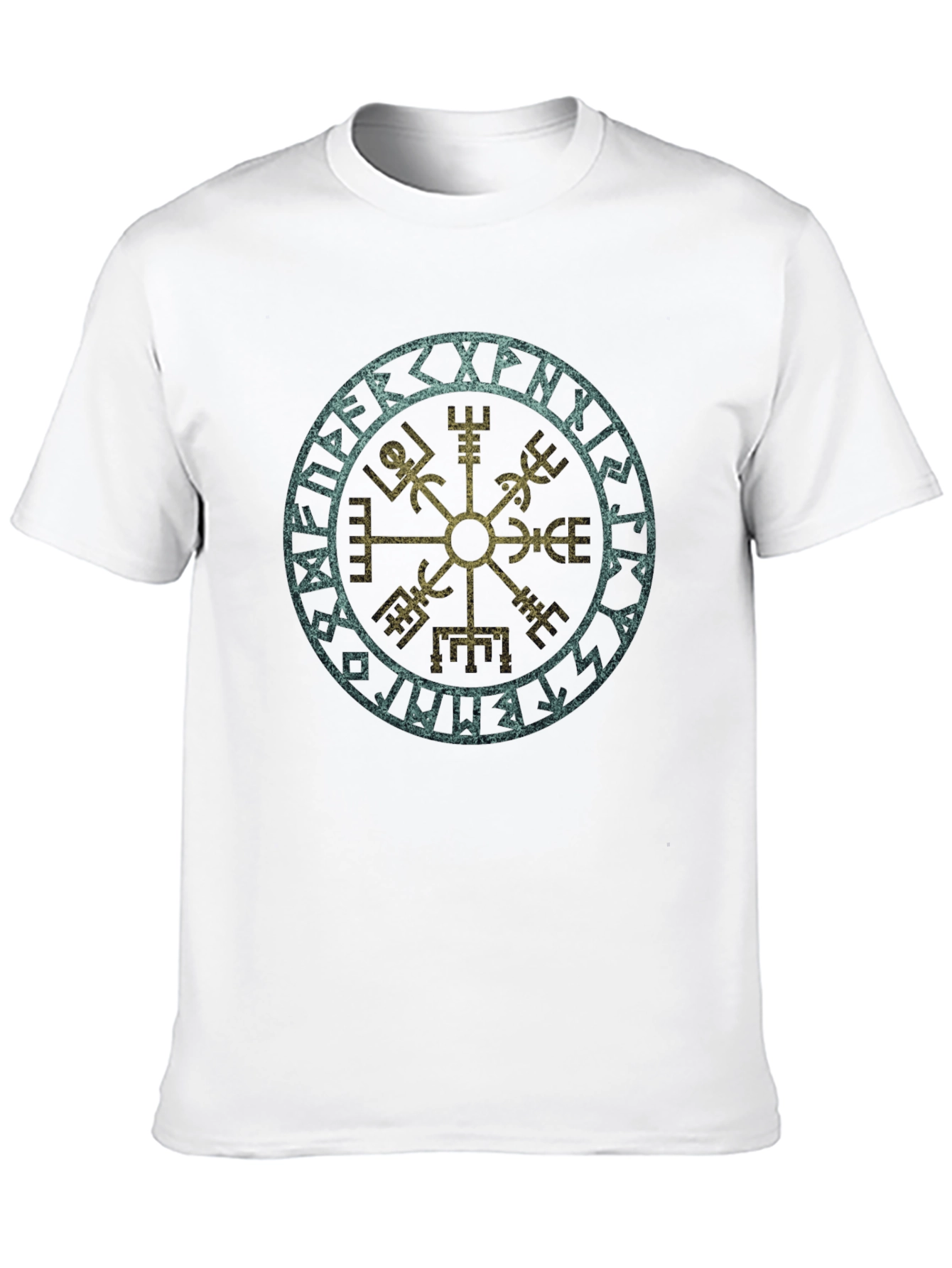 Vegvisir Viking Compass T-Shirt - Norse Runes