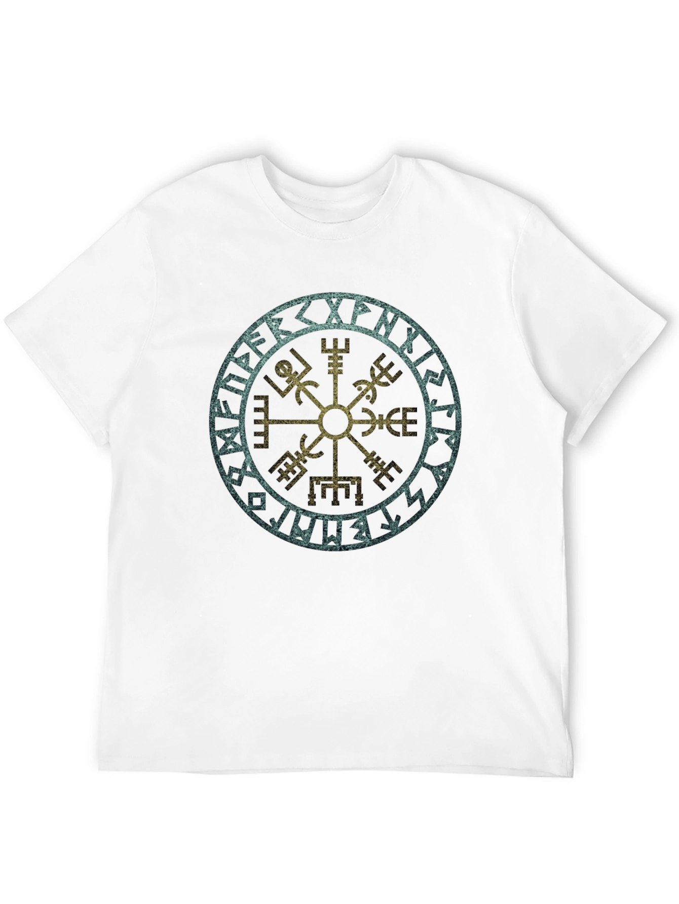 Vegvisir Viking Compass T-Shirt - Norse Runes