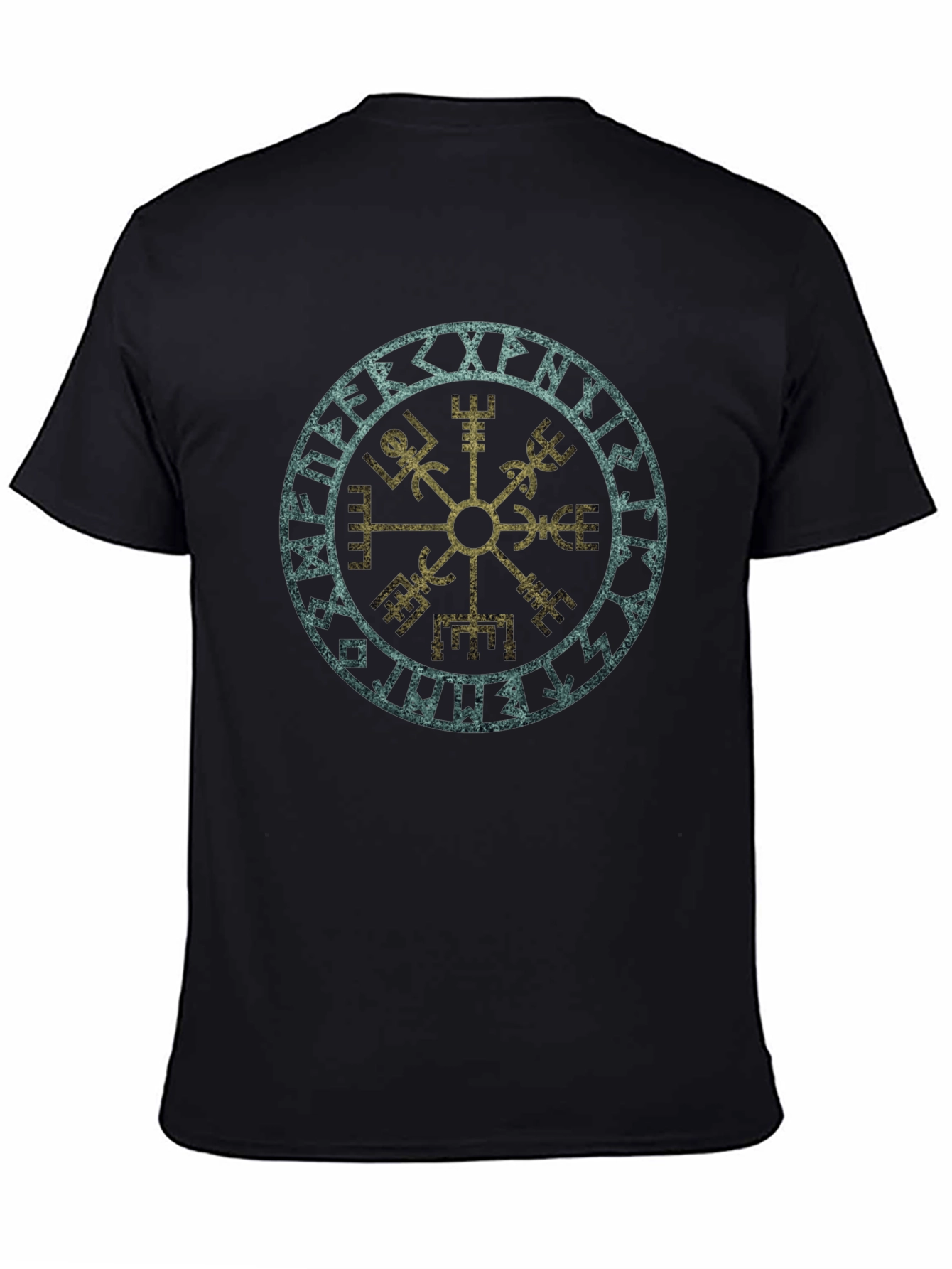 Vegvisir Viking Compass T-Shirt - Norse Runes