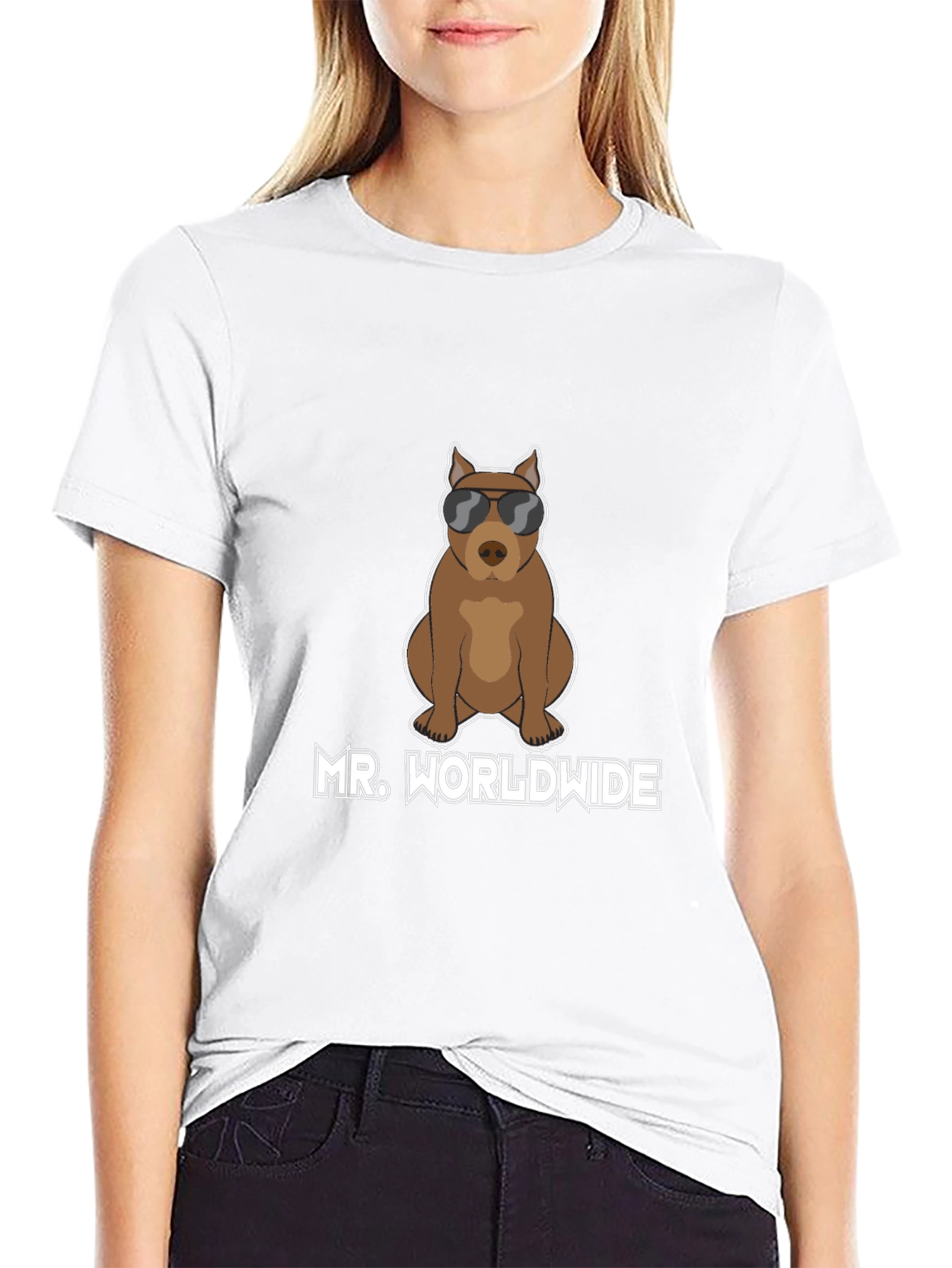 Mr. Worldwide Dog T-Shirt - Cool Canine Tee