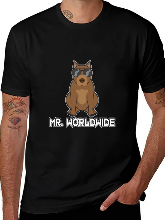 Mr. Worldwide Dog T-Shirt - Cool Canine Tee