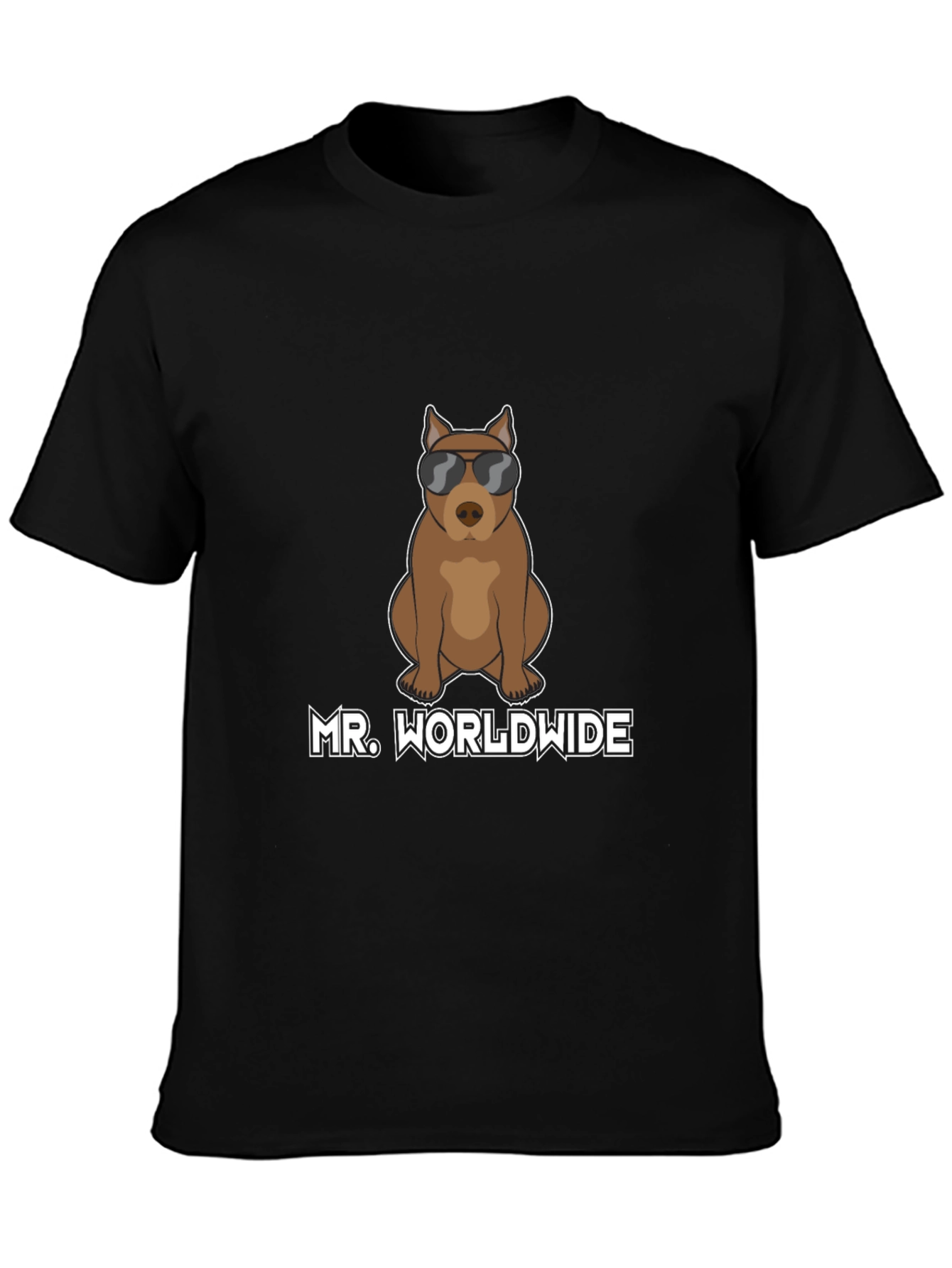 Mr. Worldwide Dog T-Shirt - Cool Canine Tee