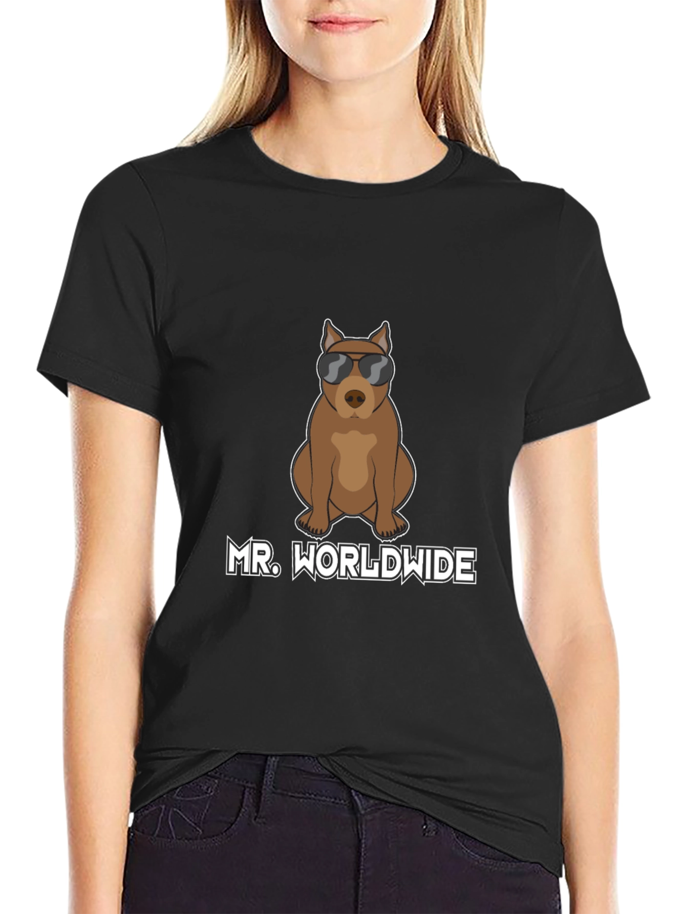 Mr. Worldwide Dog T-Shirt - Cool Canine Tee