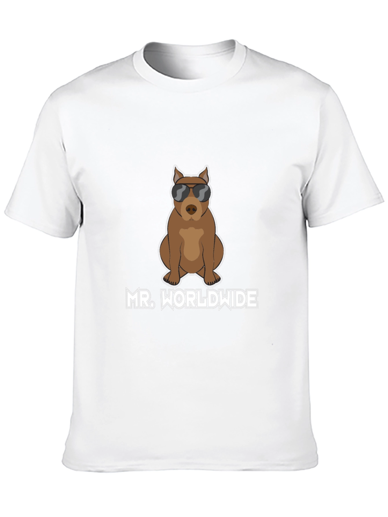 Mr. Worldwide Dog T-Shirt - Cool Canine Tee