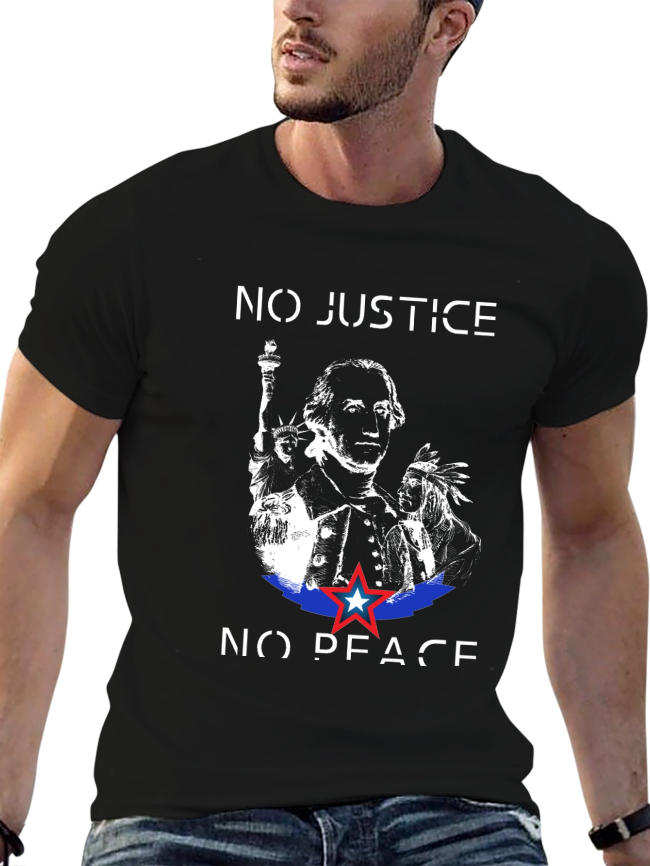 No Justice No Peace Graphic Tee