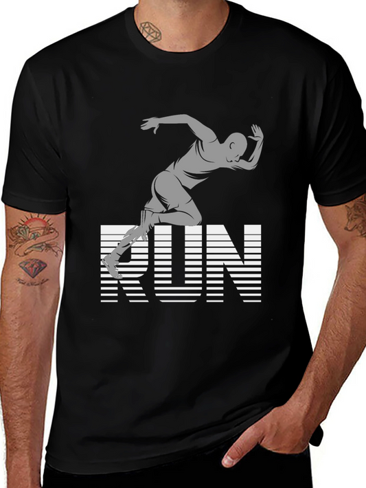 Run Graphic Tee - Athletic Style
