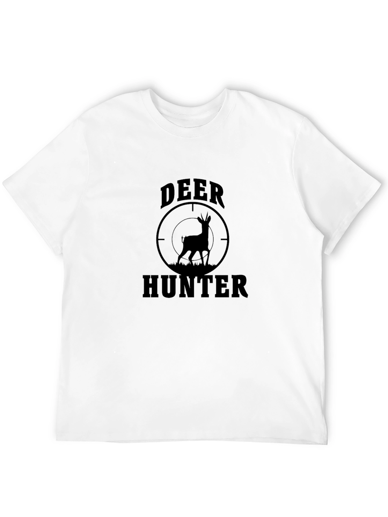 Deer Hunter Graphic Tee - Black Hunting T-Shirt