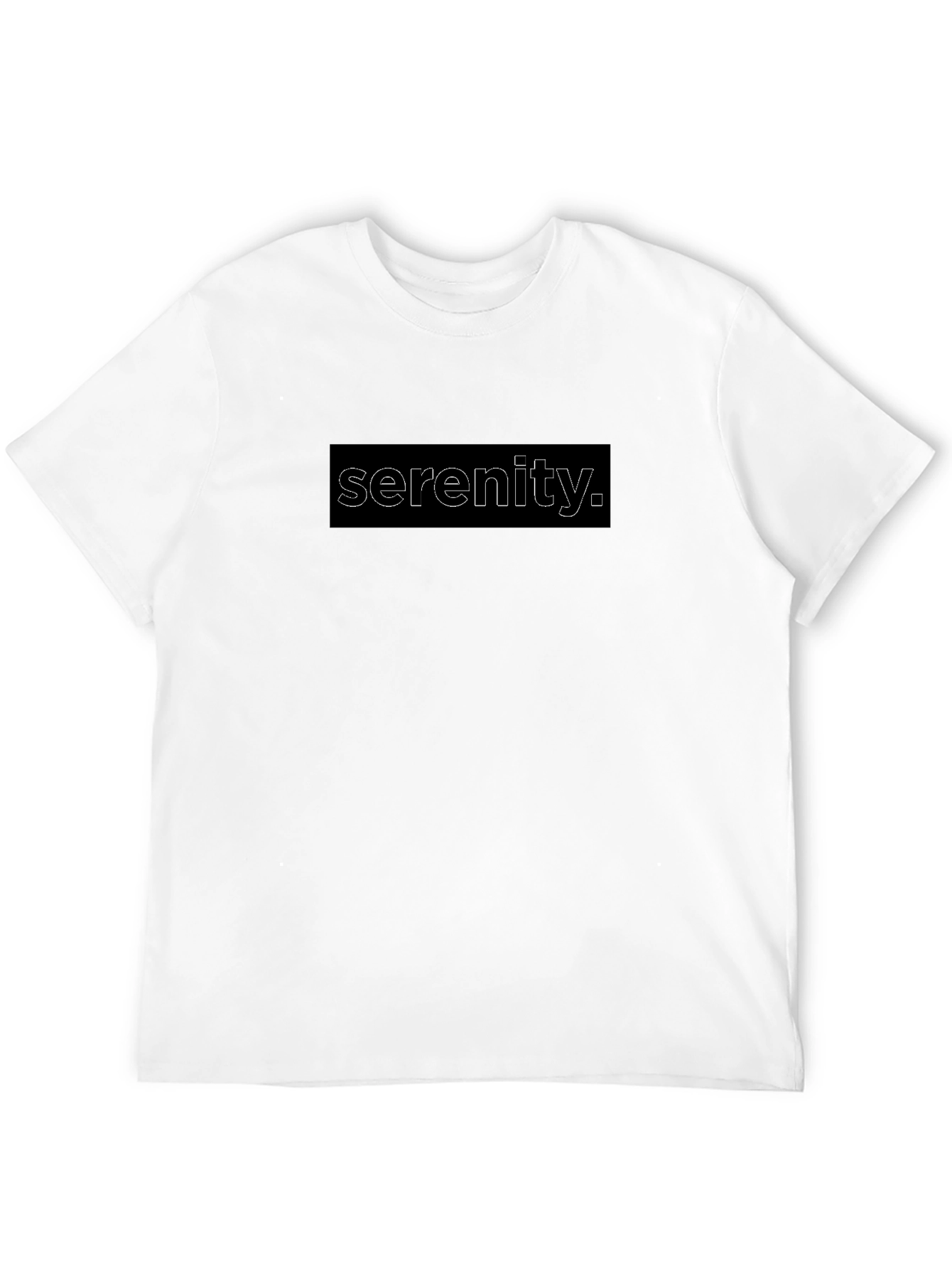 Serenity Graphic Tee - Stylish Mens Black T-Shirt