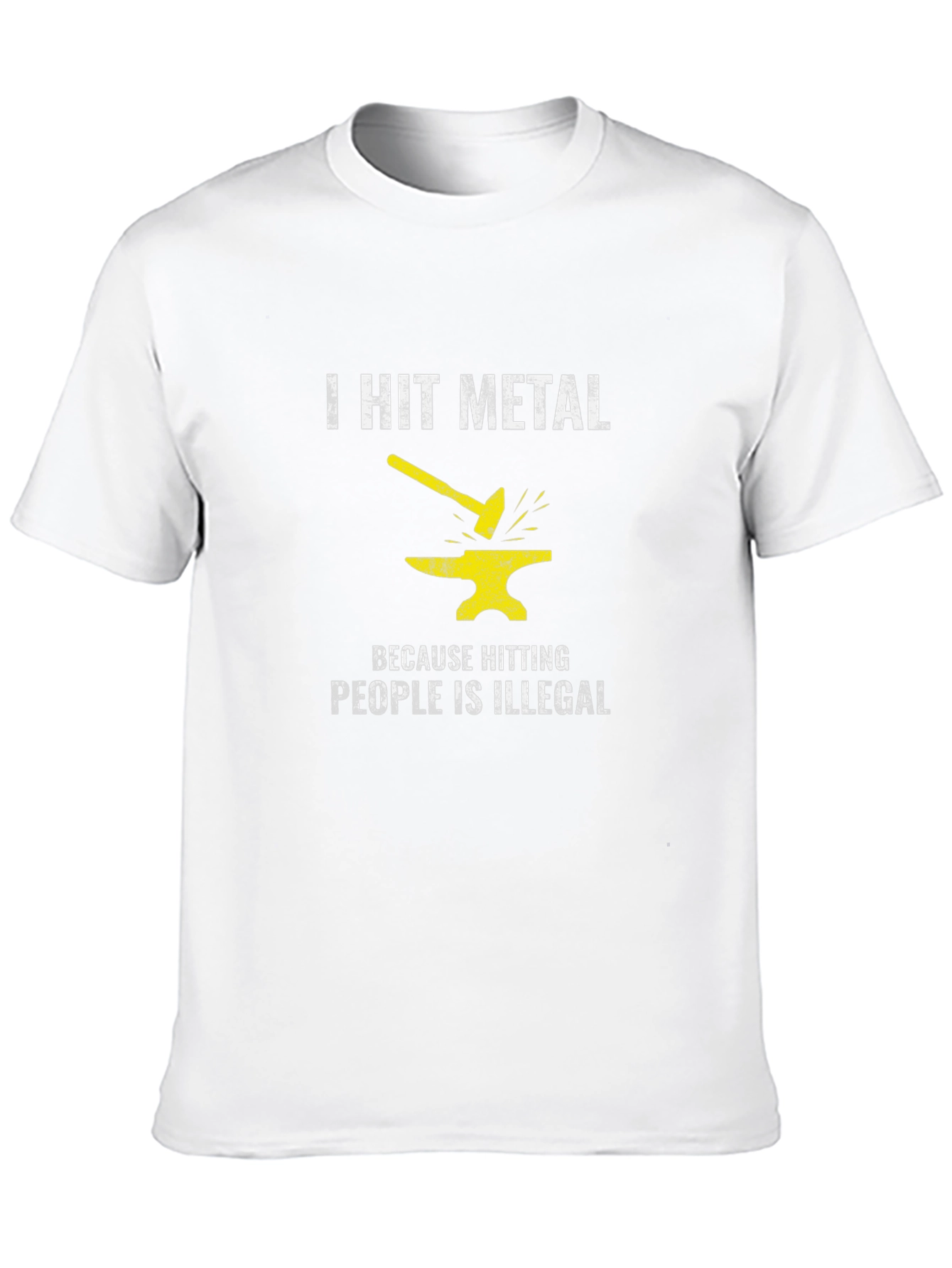 I Hit Metal Black T-Shirt