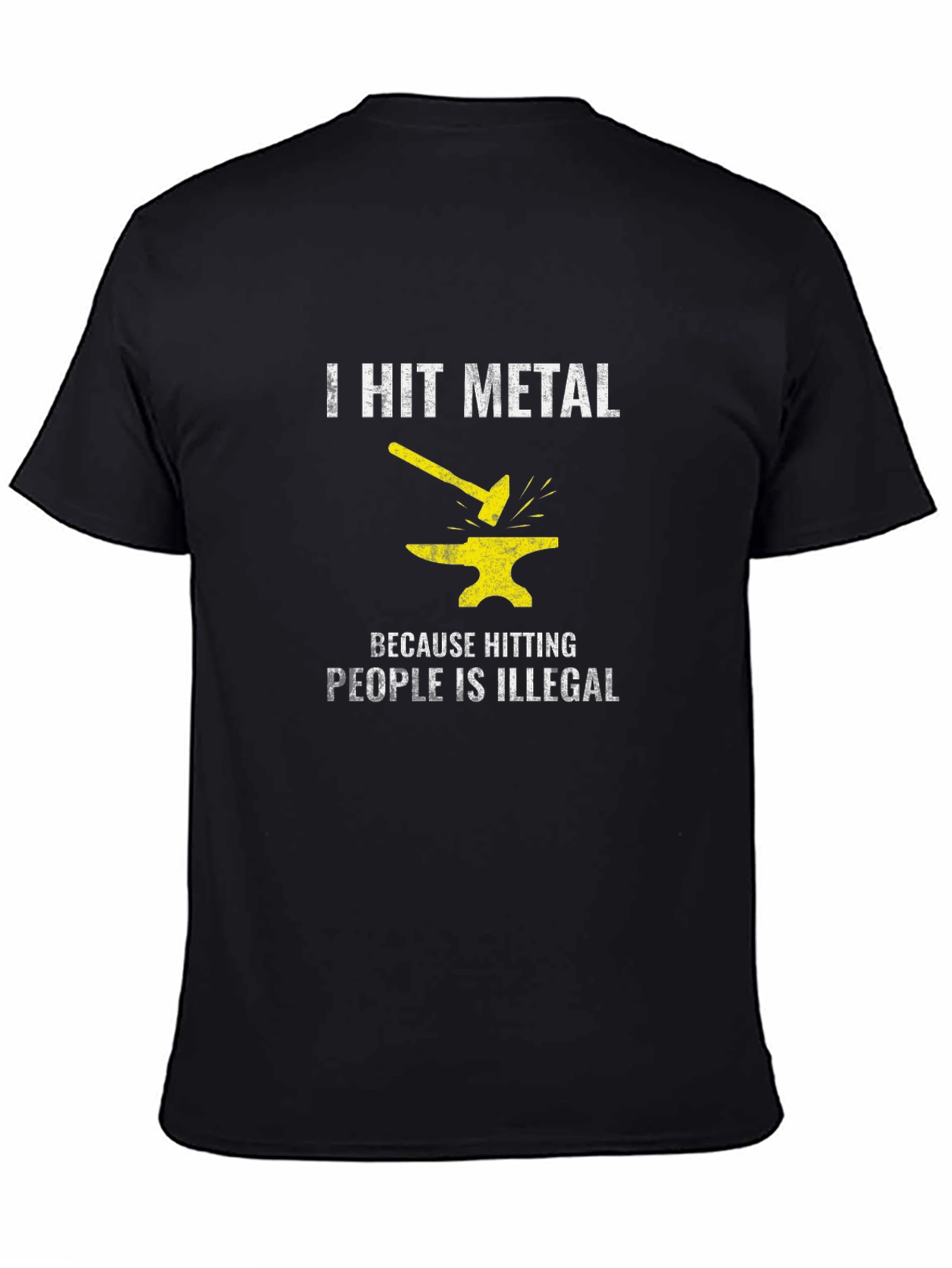 I Hit Metal Black T-Shirt