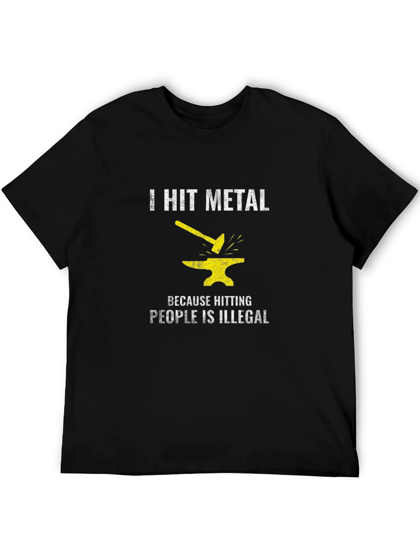 I Hit Metal Black T-Shirt