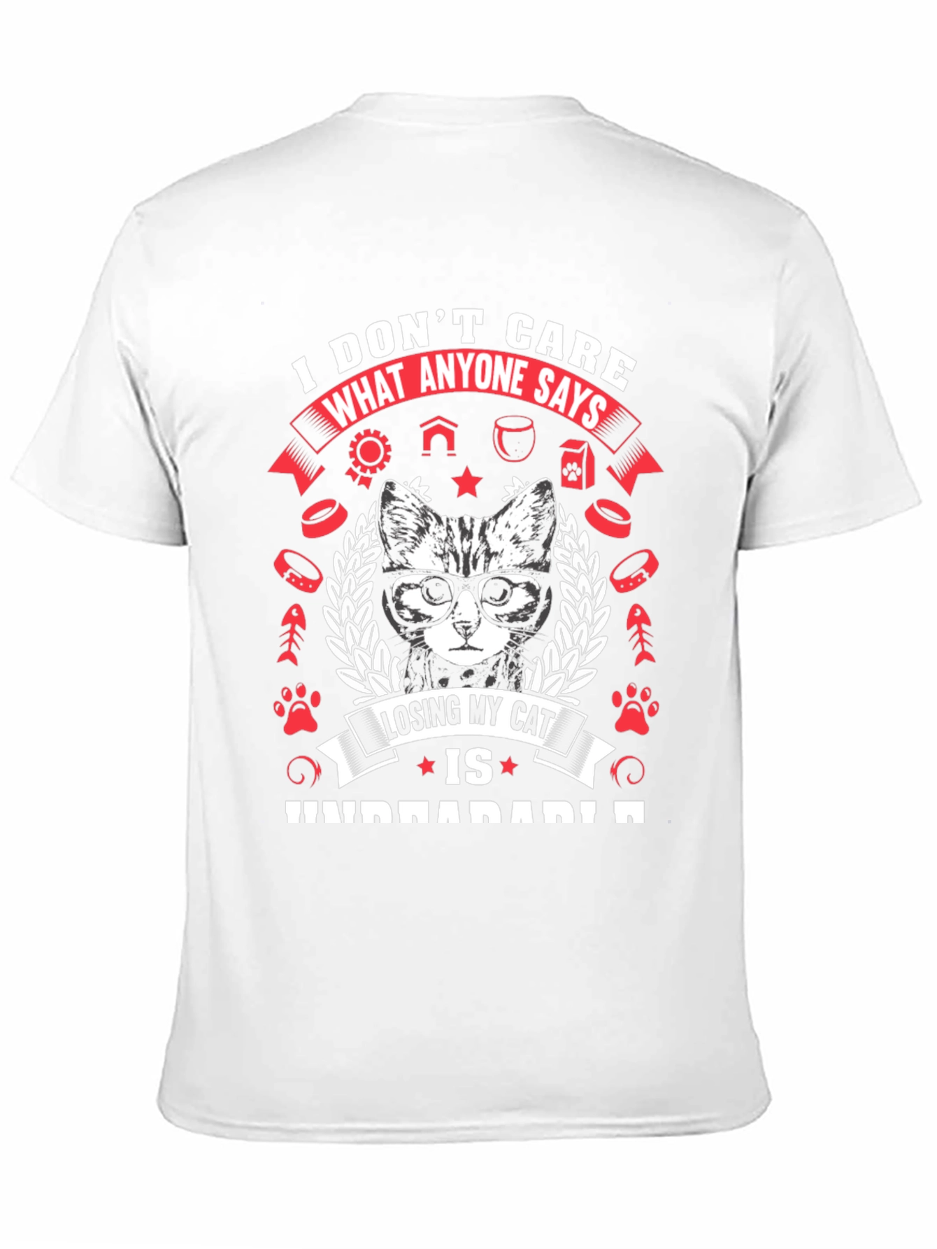 Cat Lover T-Shirt - Losing My Cat is Unbearable