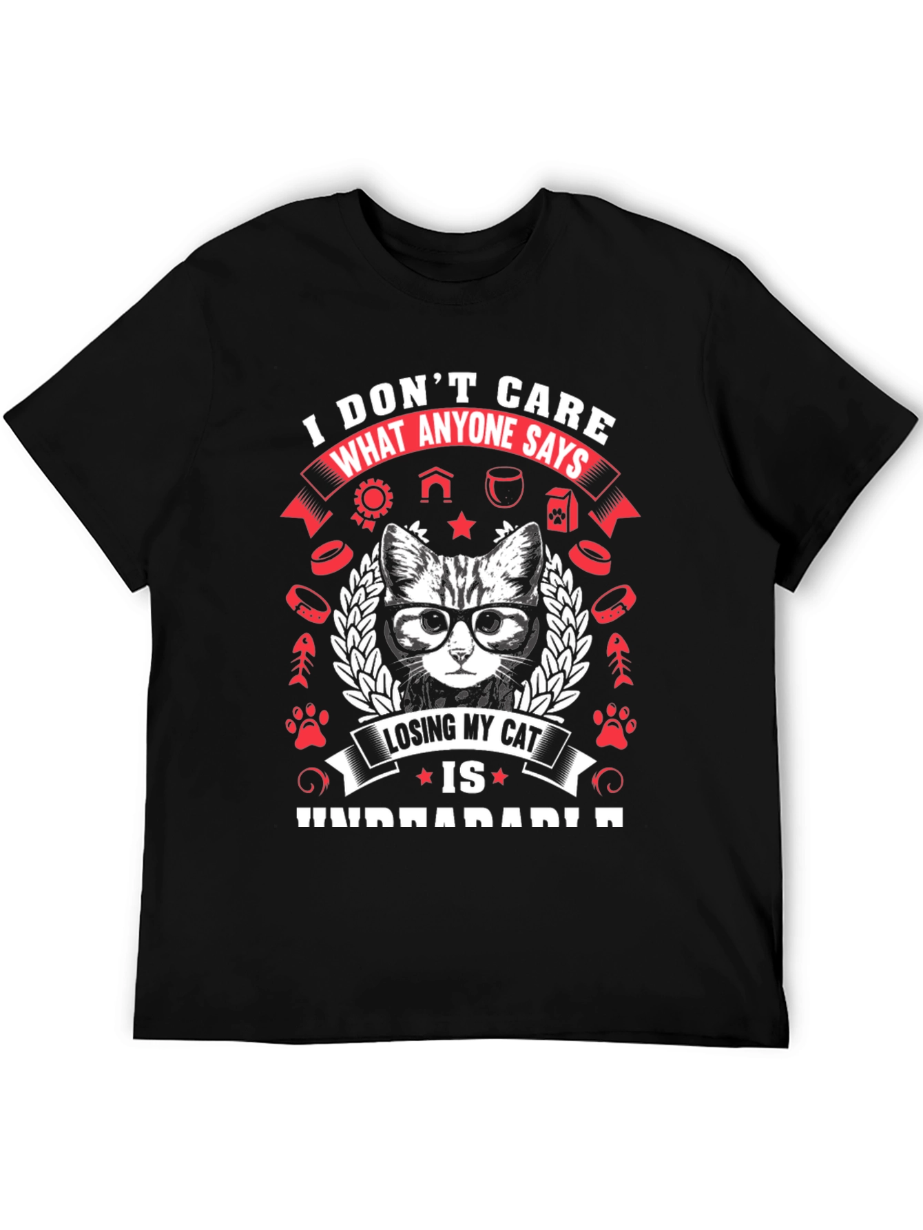 Cat Lover T-Shirt - Losing My Cat is Unbearable