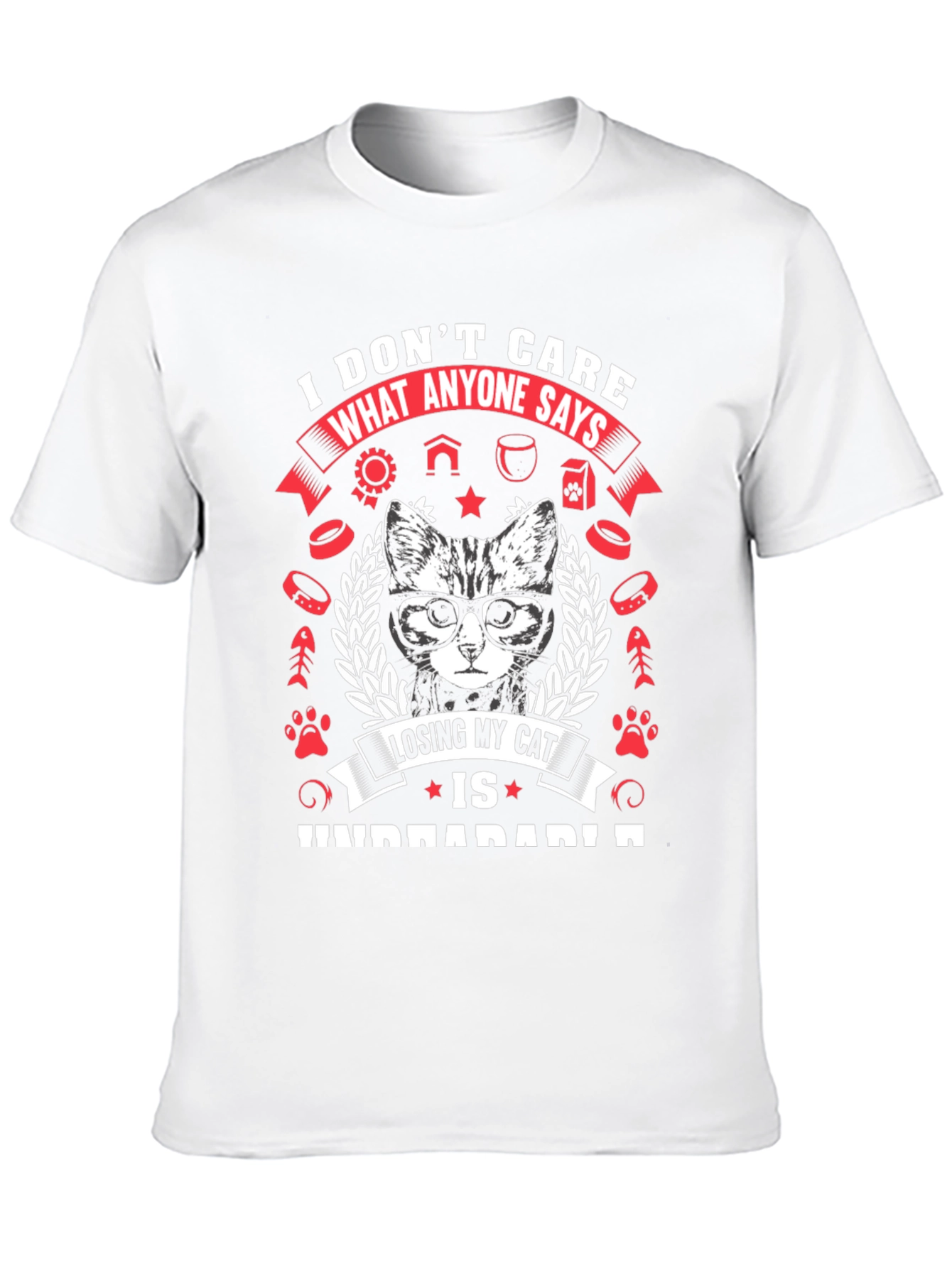 Cat Lover T-Shirt - Losing My Cat is Unbearable