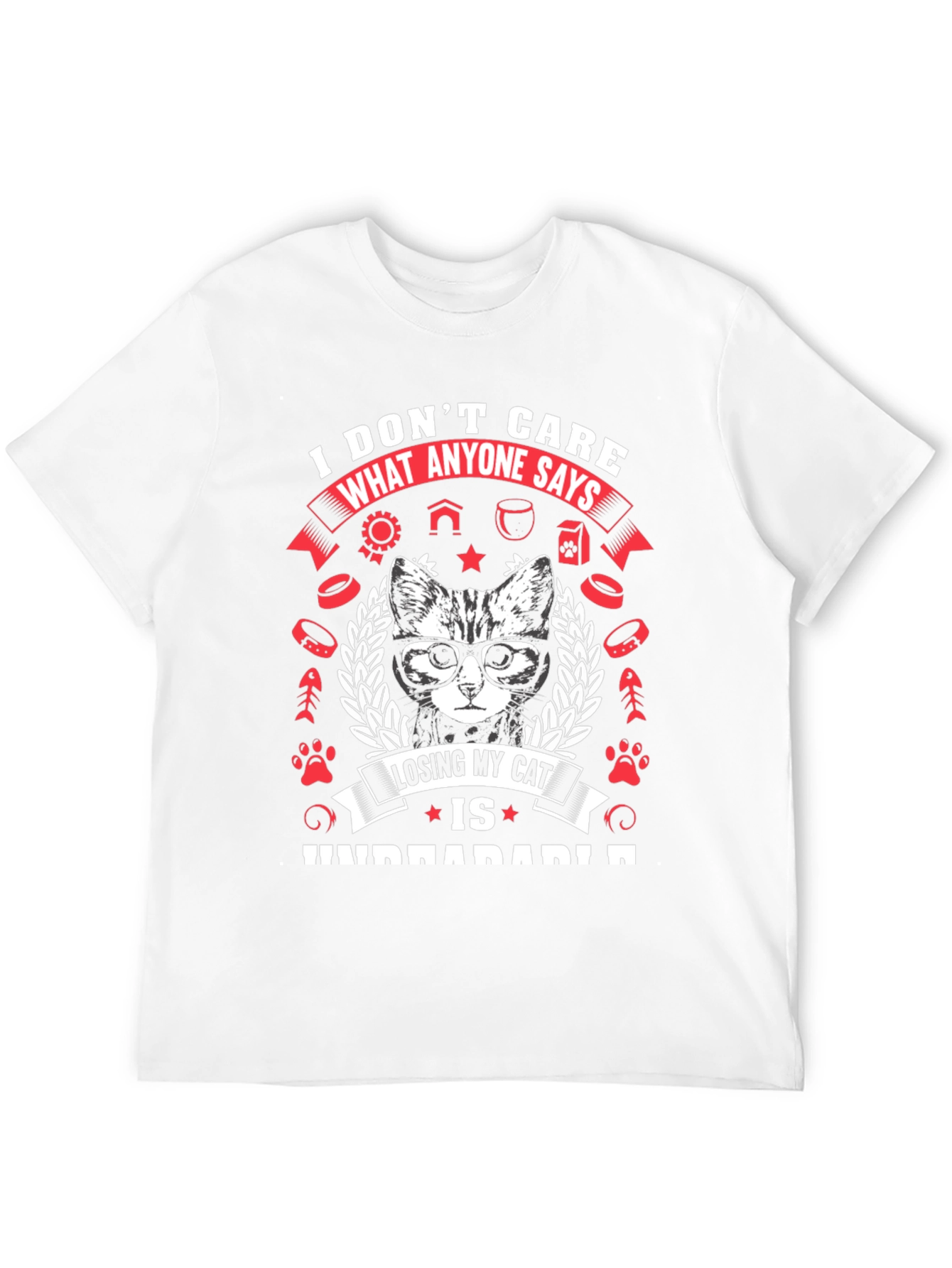 Cat Lover T-Shirt - Losing My Cat is Unbearable
