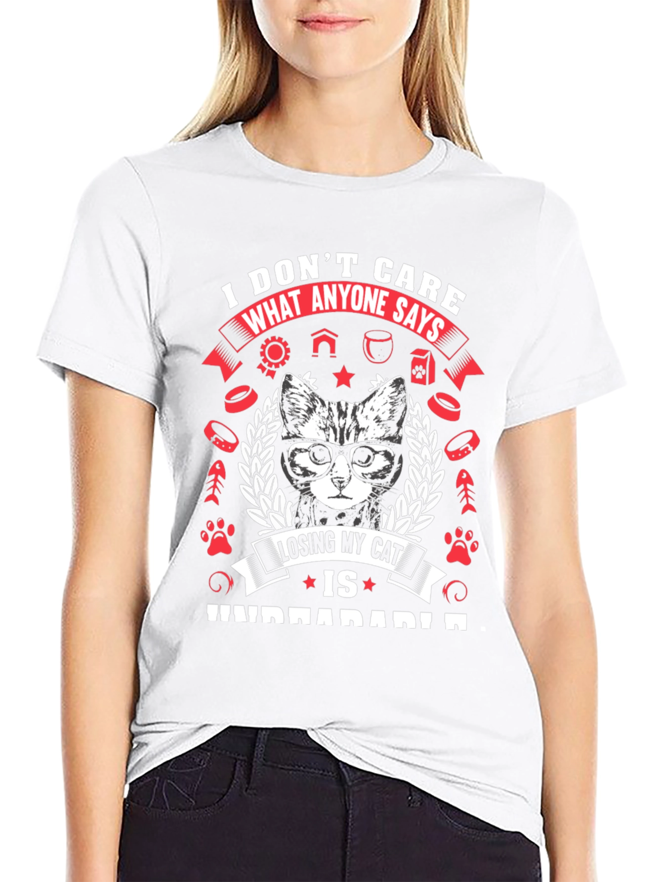 Cat Lover T-Shirt - Losing My Cat is Unbearable