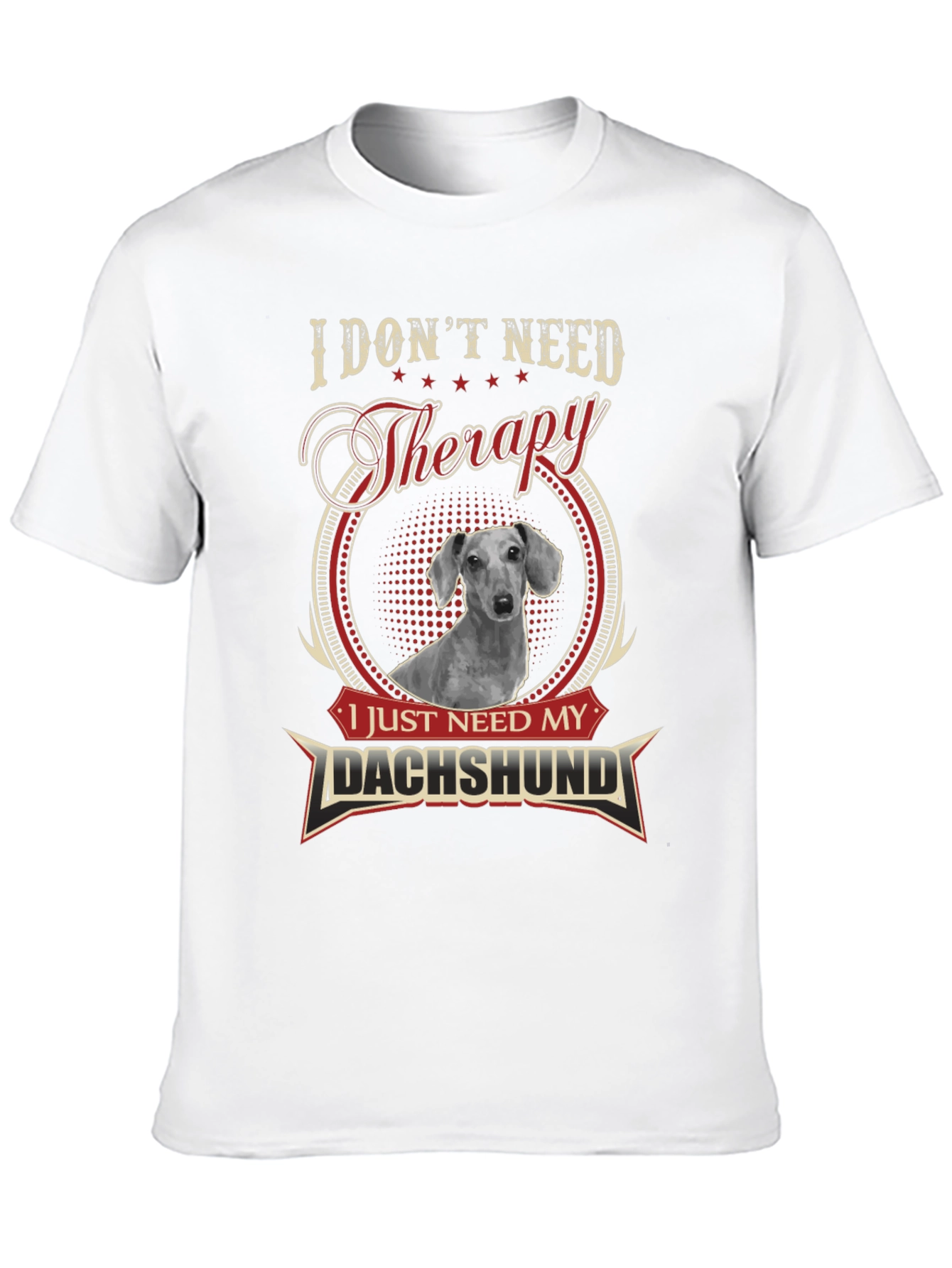 Dachshund Therapy T-Shirt - Funny Dog Lover Tee