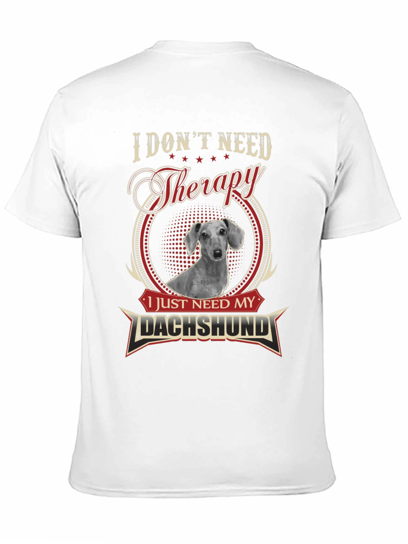 Dachshund Therapy T-Shirt - Funny Dog Lover Tee