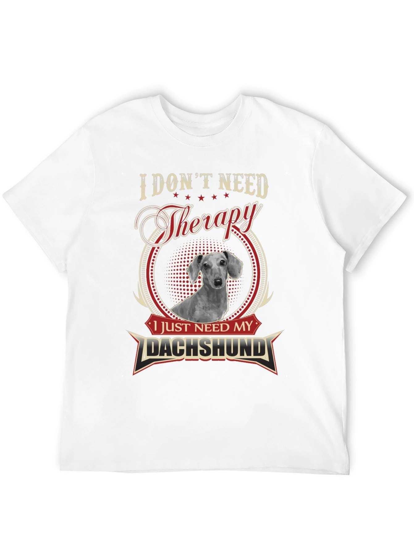 Dachshund Therapy T-Shirt - Funny Dog Lover Tee