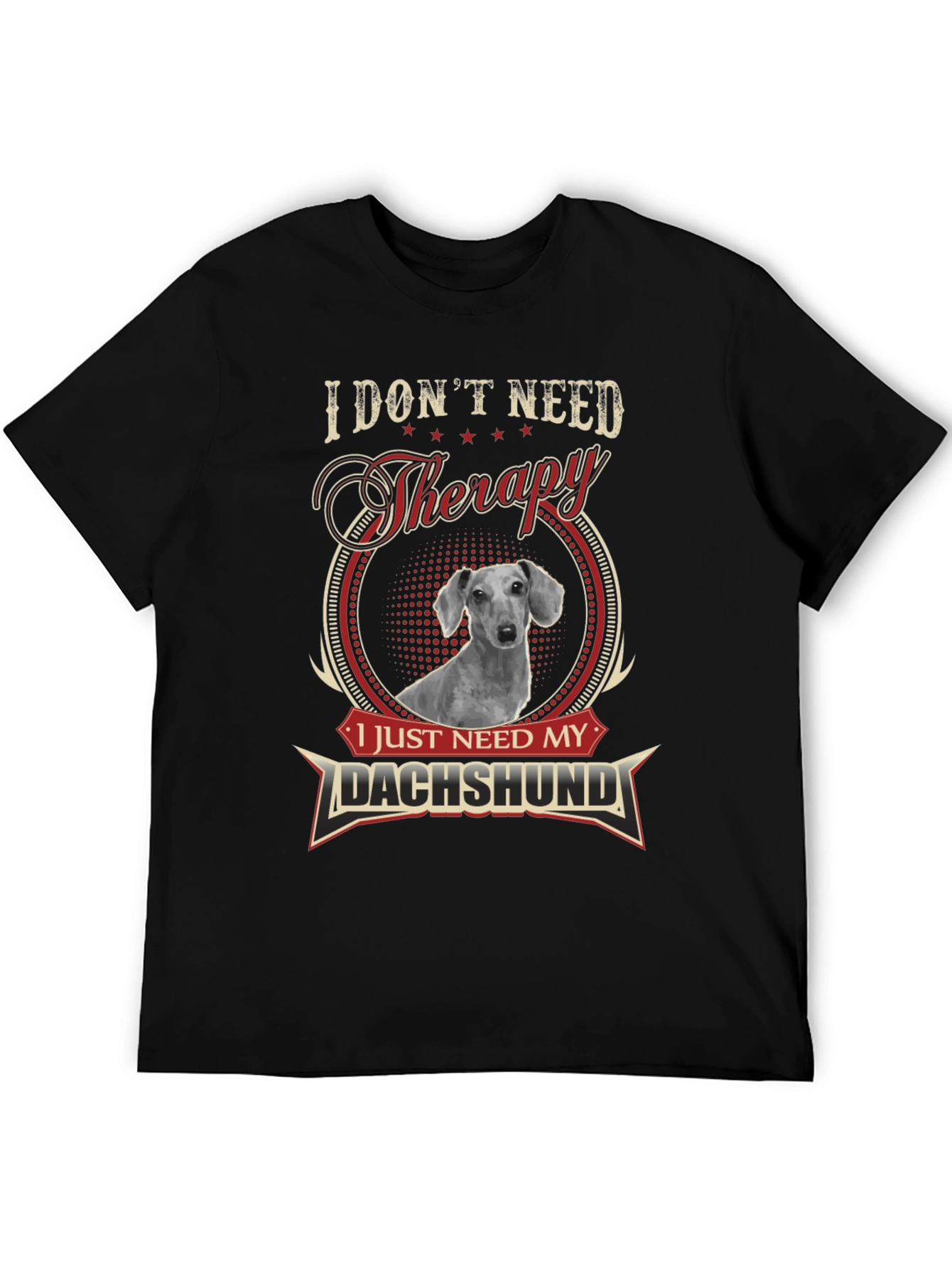 Dachshund Therapy T-Shirt - Funny Dog Lover Tee