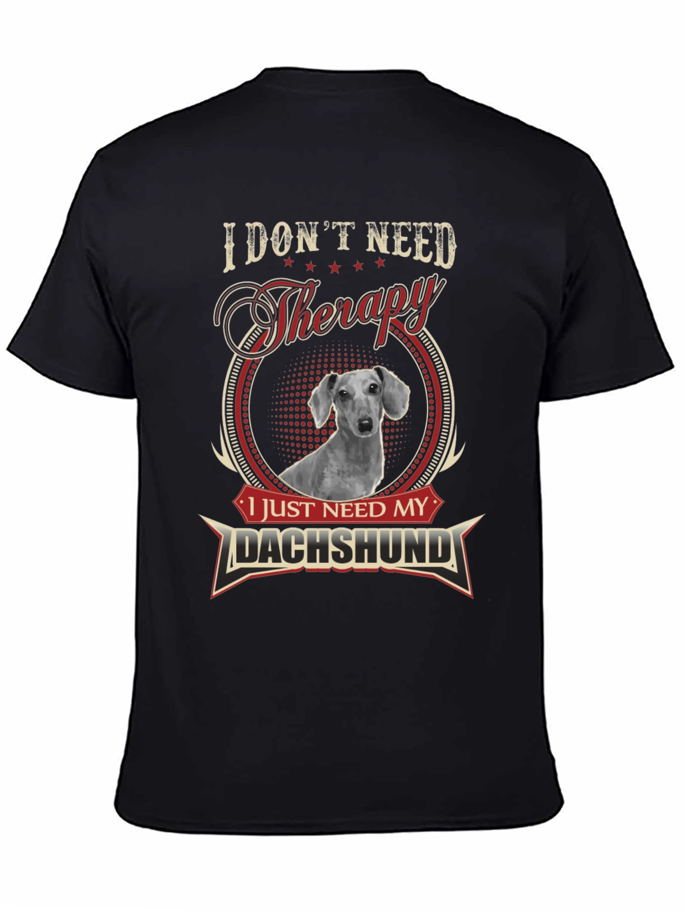 Dachshund Therapy T-Shirt - Funny Dog Lover Tee