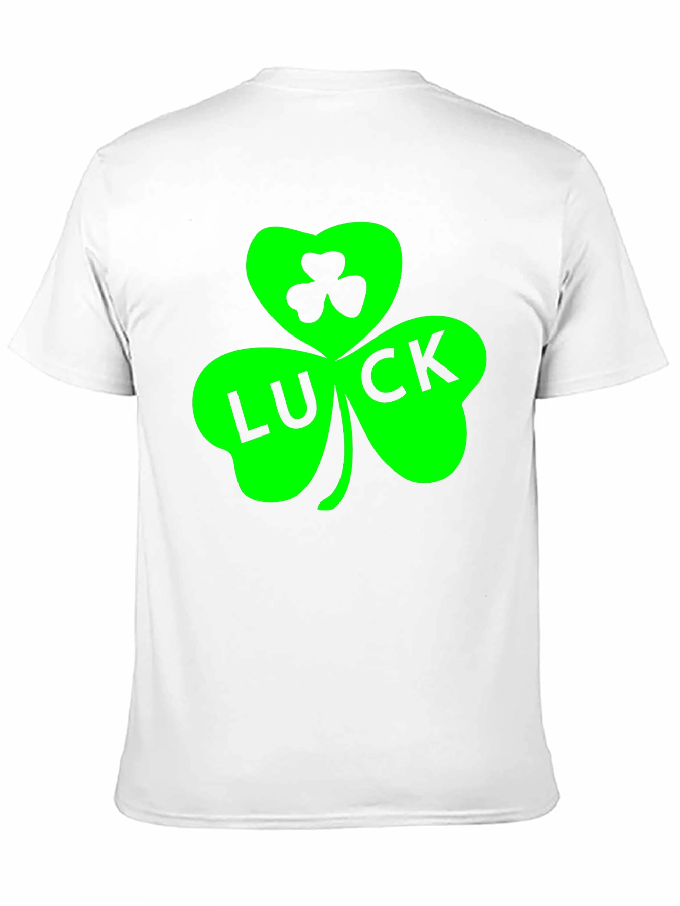 Lucky Green Shamrock Black T-Shirt