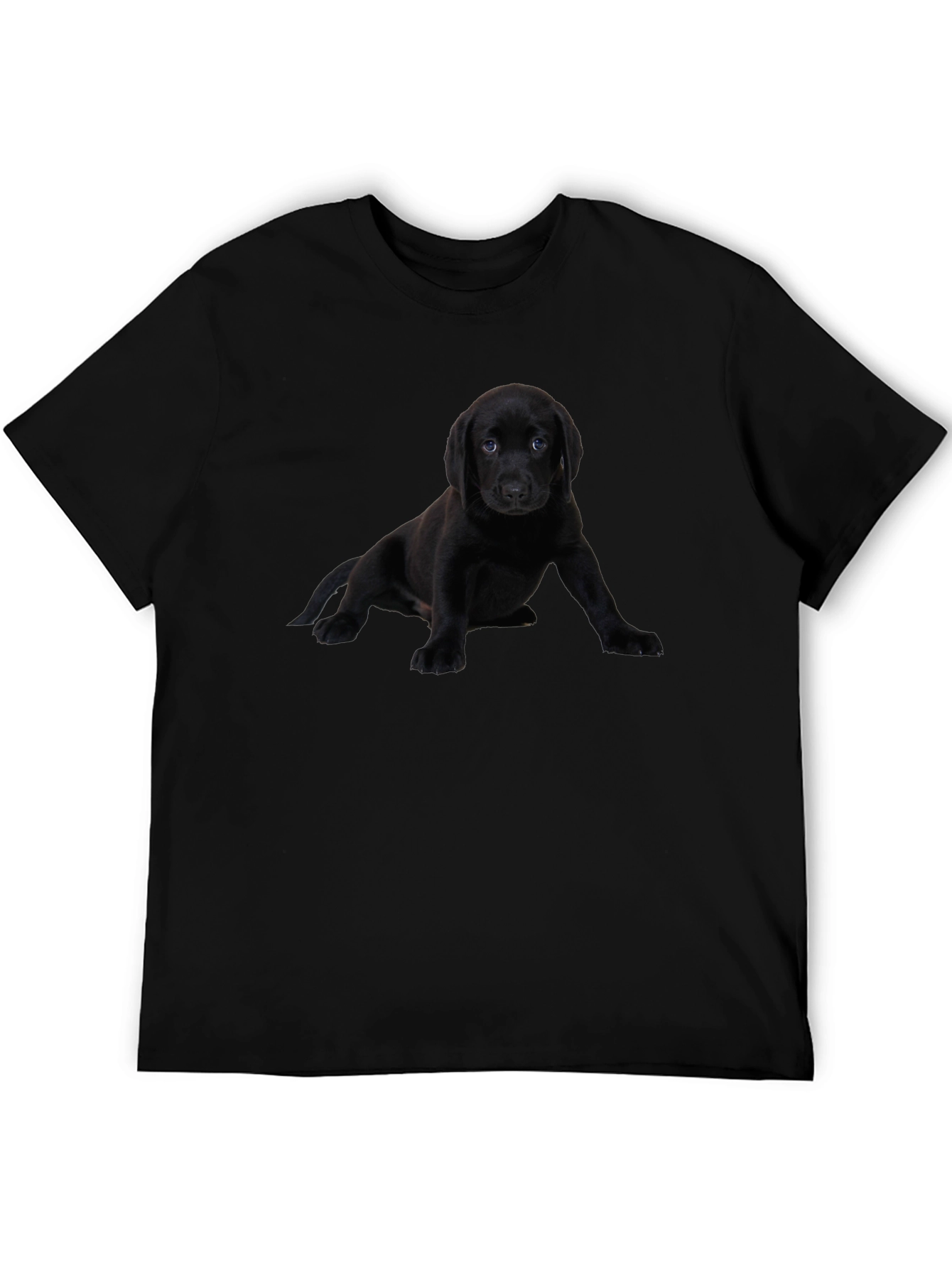 Black Dog Puppy T-Shirt Cute Pet Lover Tee
