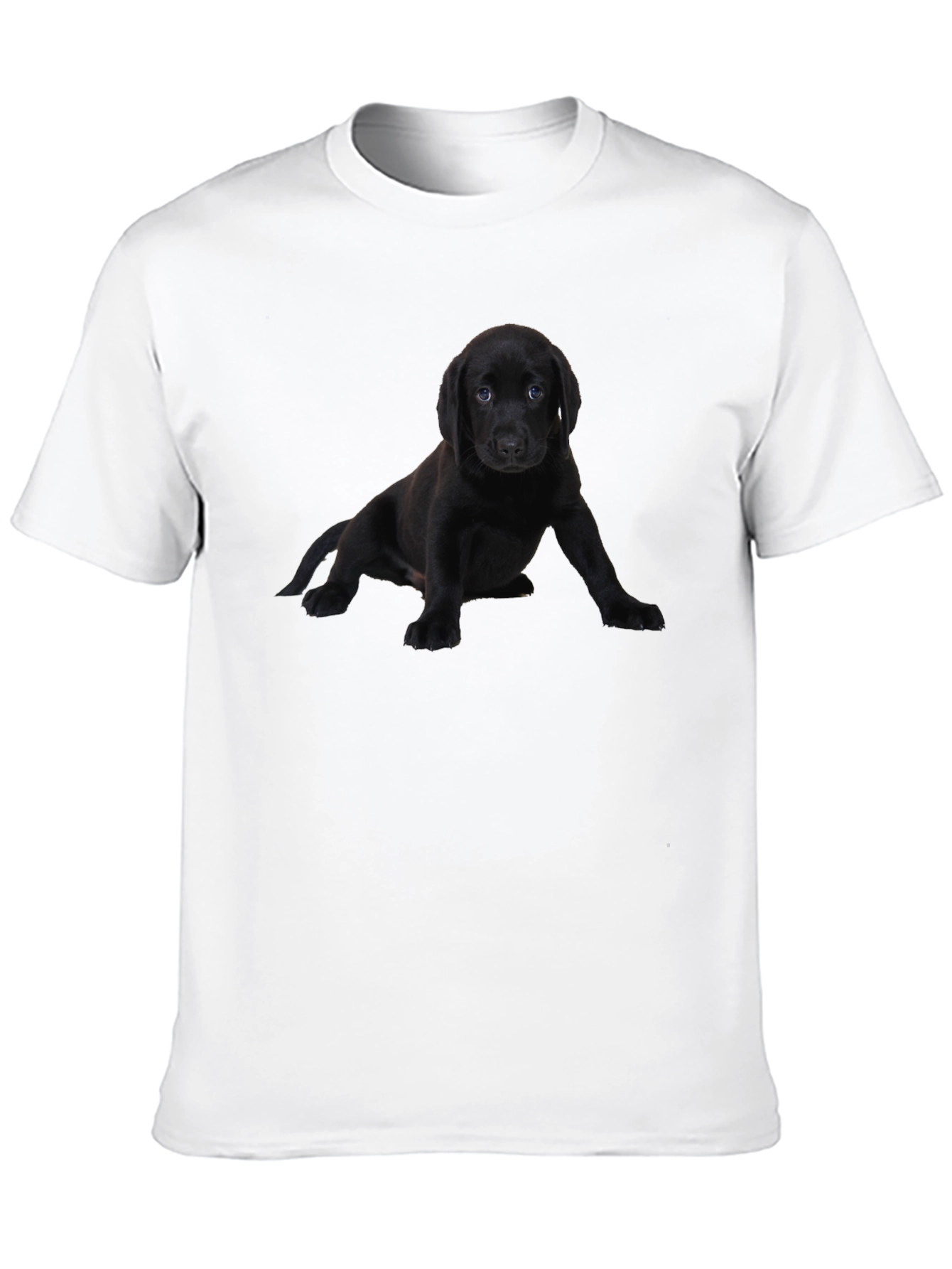 Black Dog Puppy T-Shirt Cute Pet Lover Tee