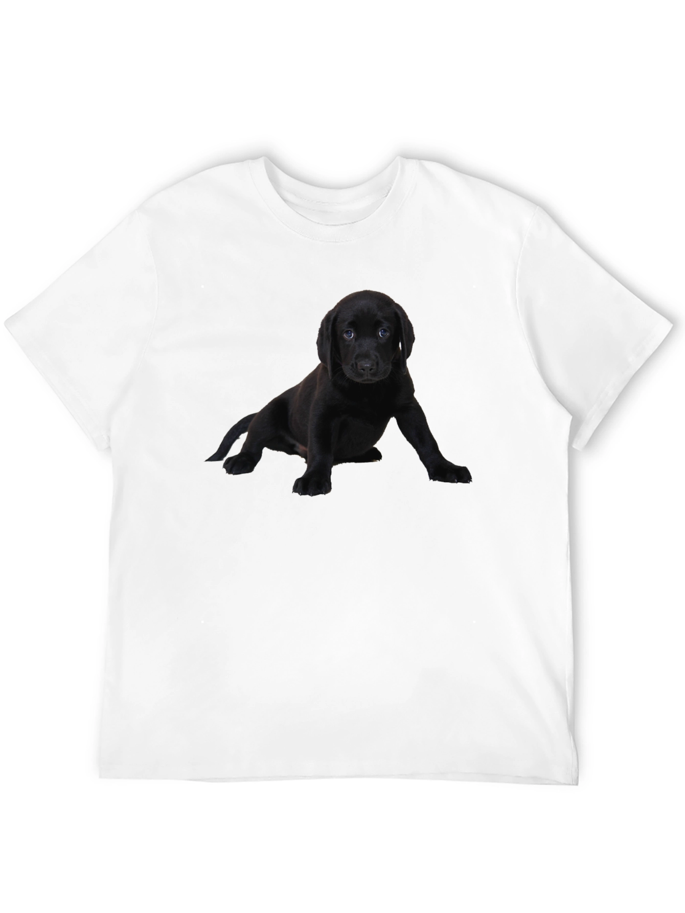 Black Dog Puppy T-Shirt Cute Pet Lover Tee