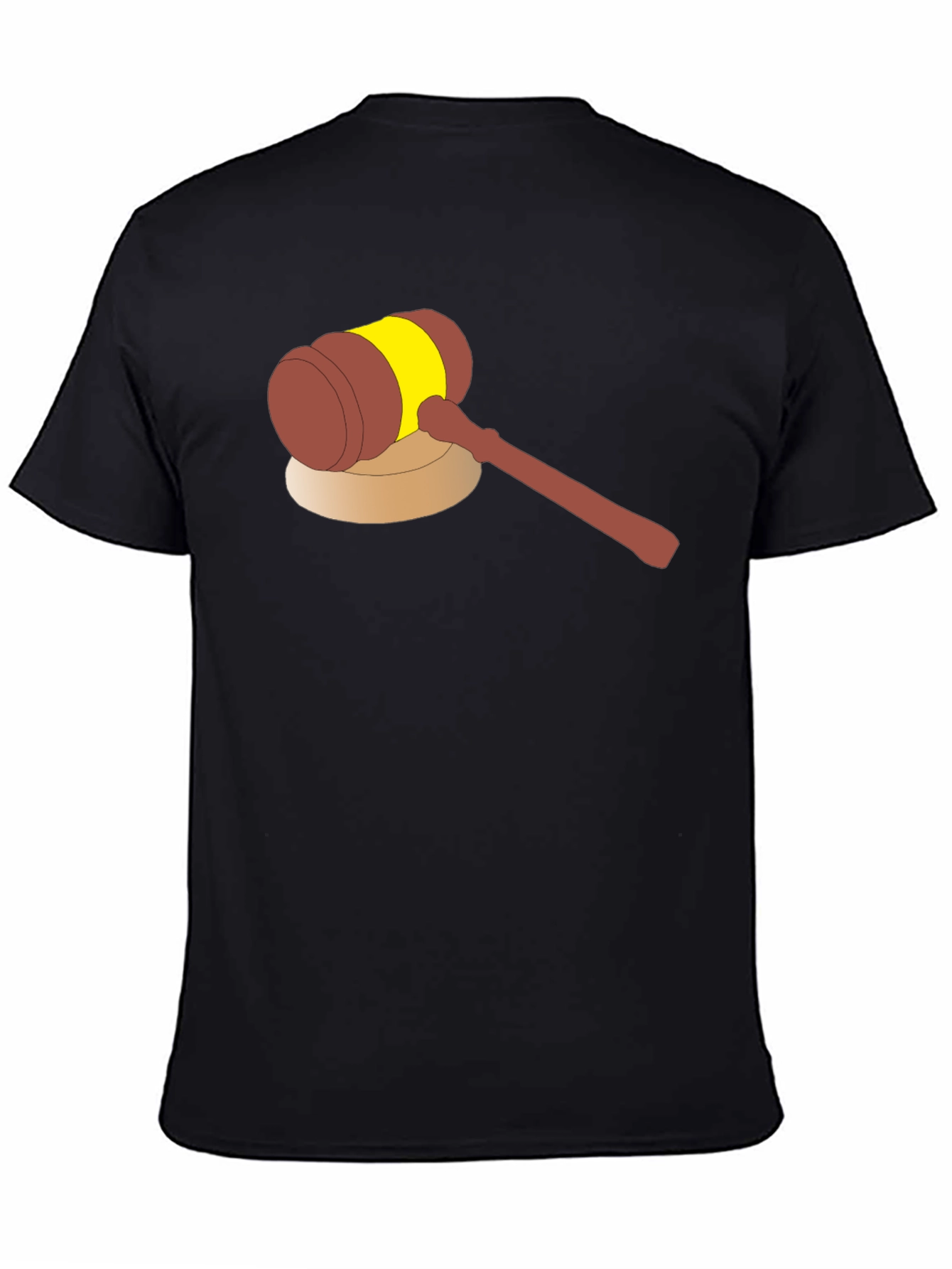 Cartoon Gavel Graphic Tee - Justice Served!