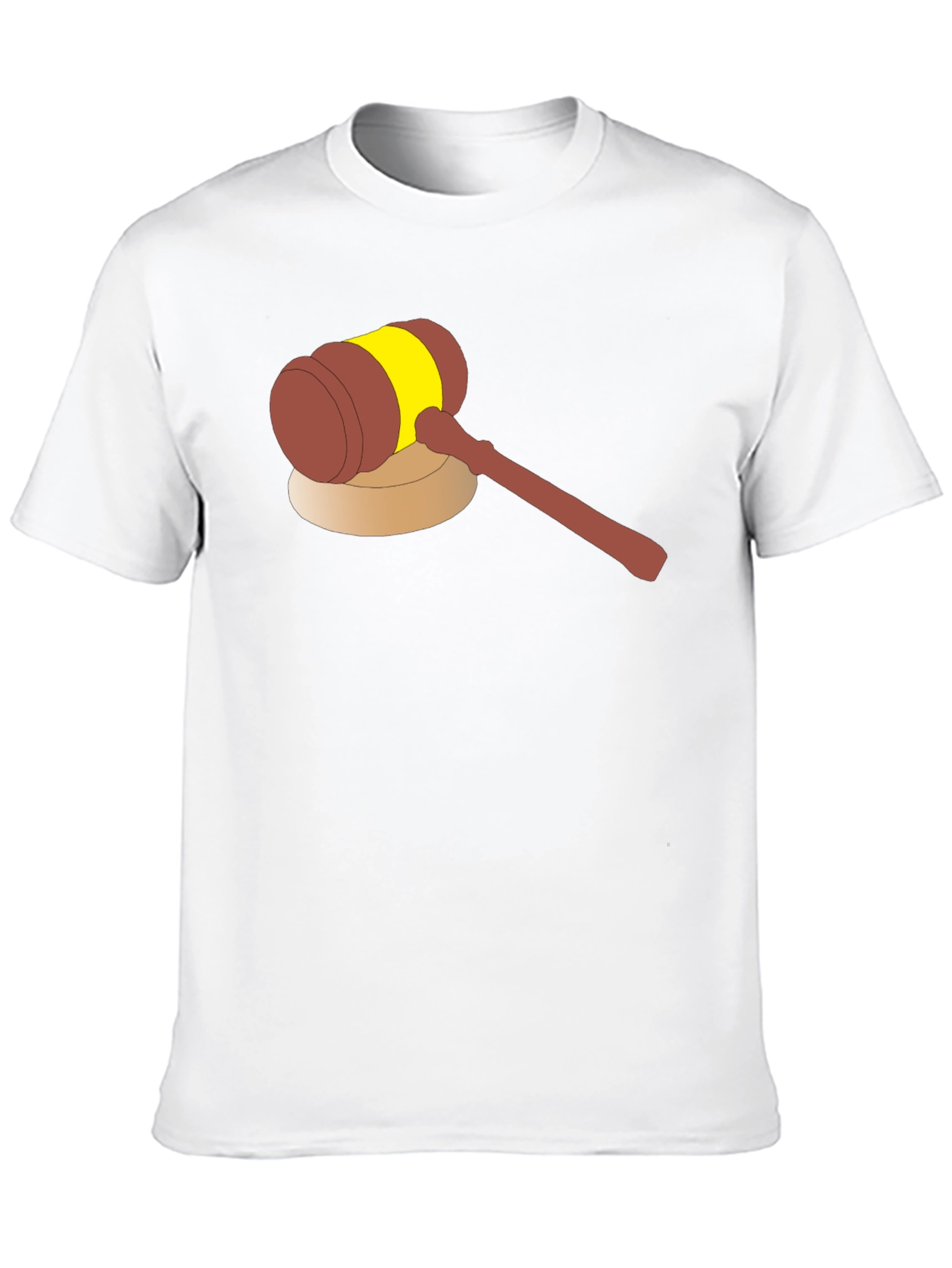 Cartoon Gavel Graphic Tee - Justice Served!