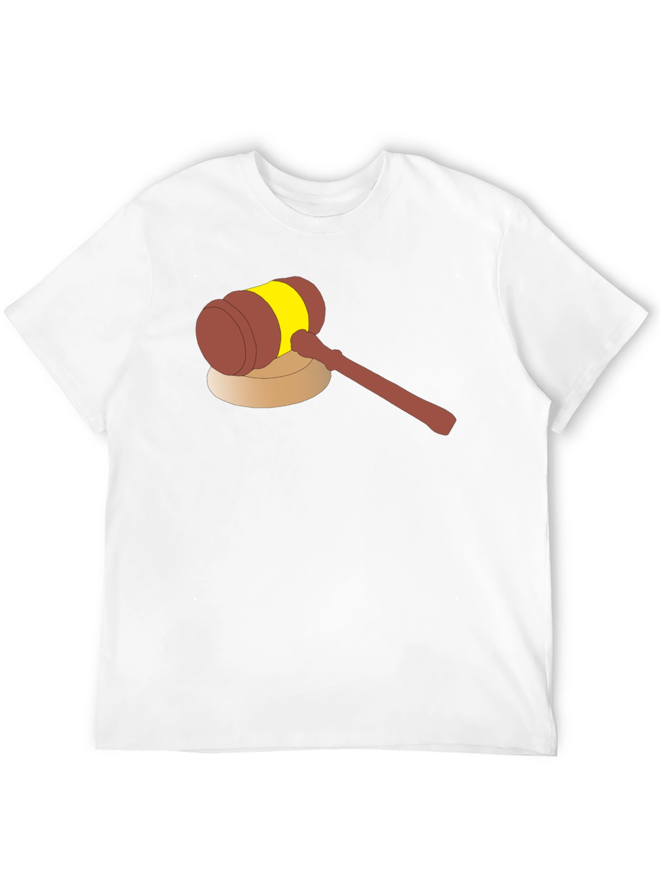 Cartoon Gavel Graphic Tee - Justice Served!