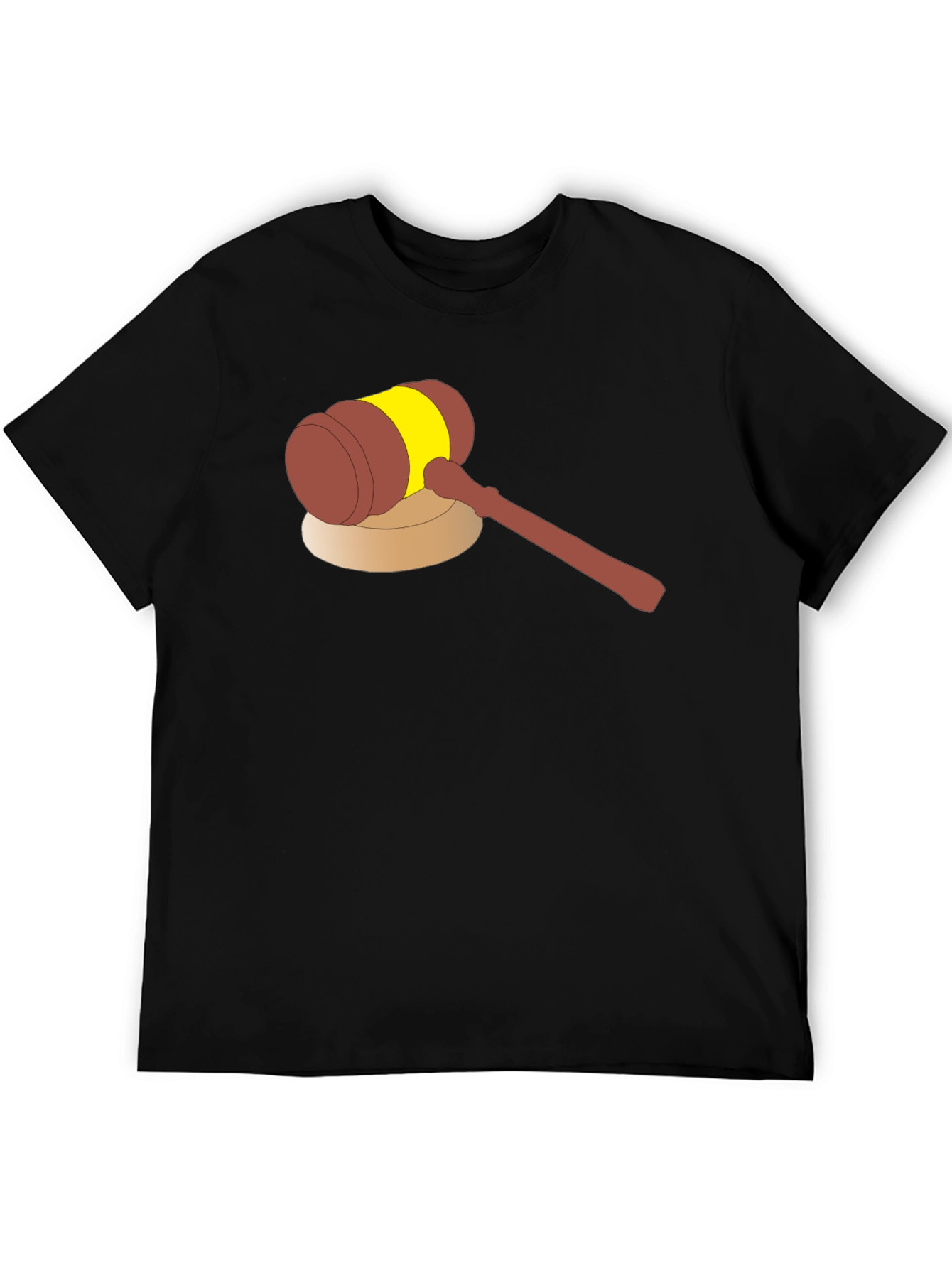 Cartoon Gavel Graphic Tee - Justice Served!
