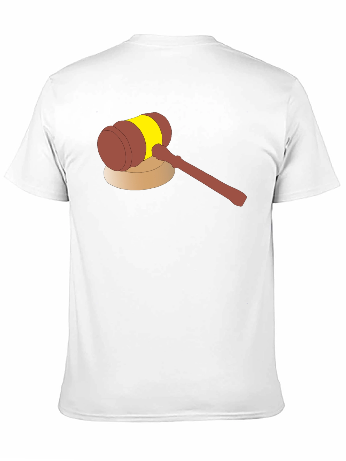 Cartoon Gavel Graphic Tee - Justice Served!