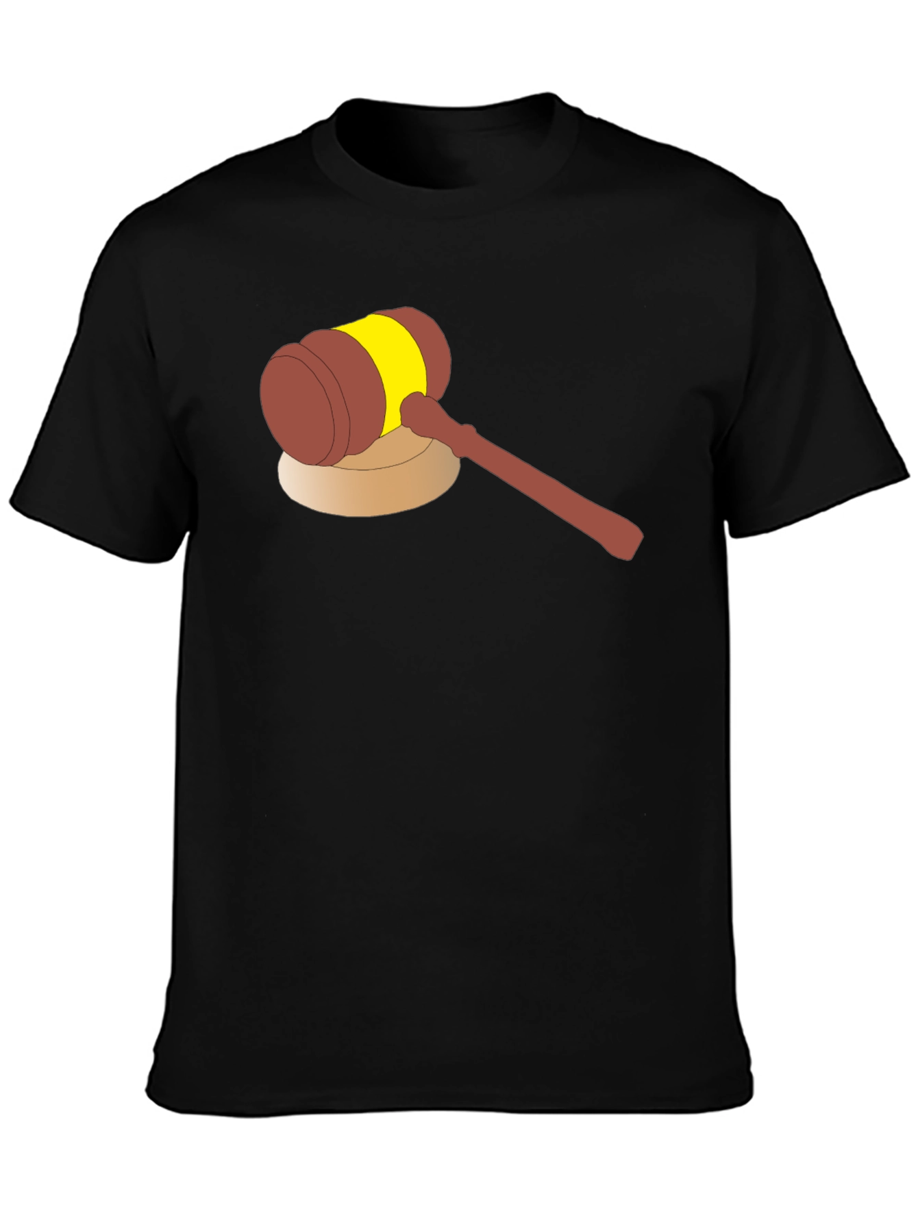 Cartoon Gavel Graphic Tee - Justice Served!
