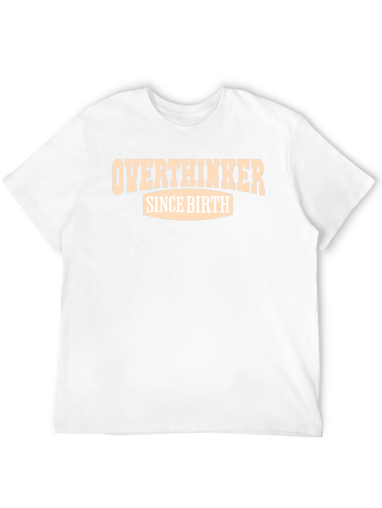 Overthinker Since Birth Graphic Tee - Black