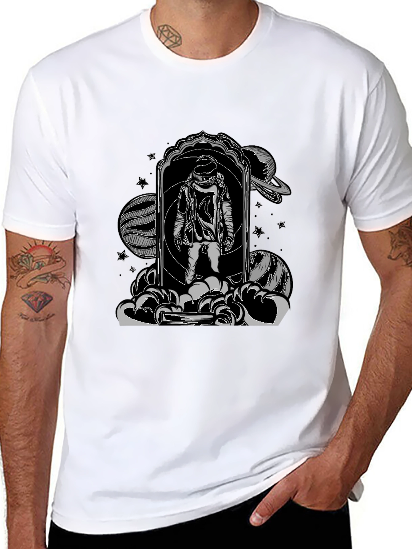 Astronaut in Space Portal T-Shirt