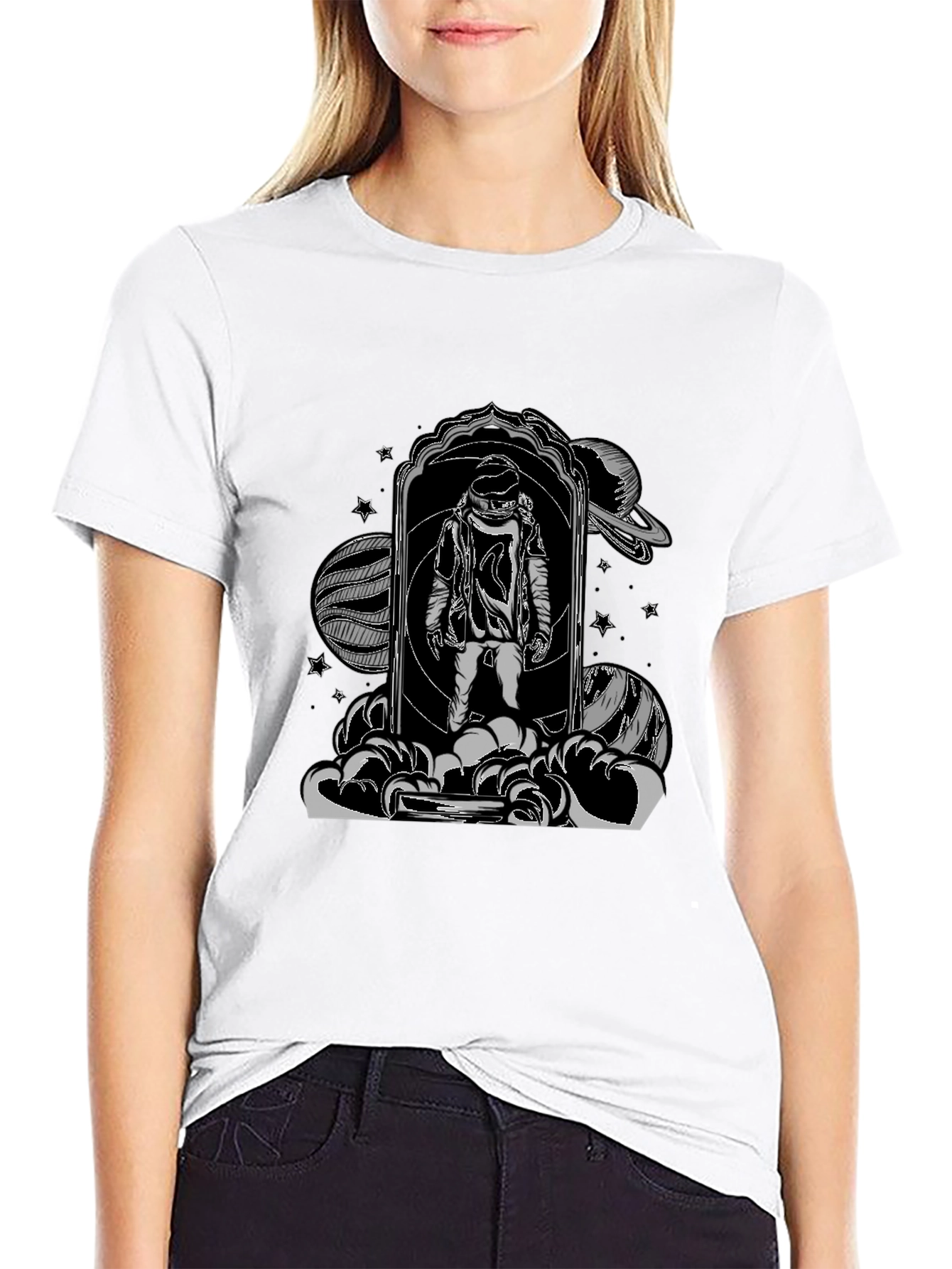Astronaut in Space Portal T-Shirt