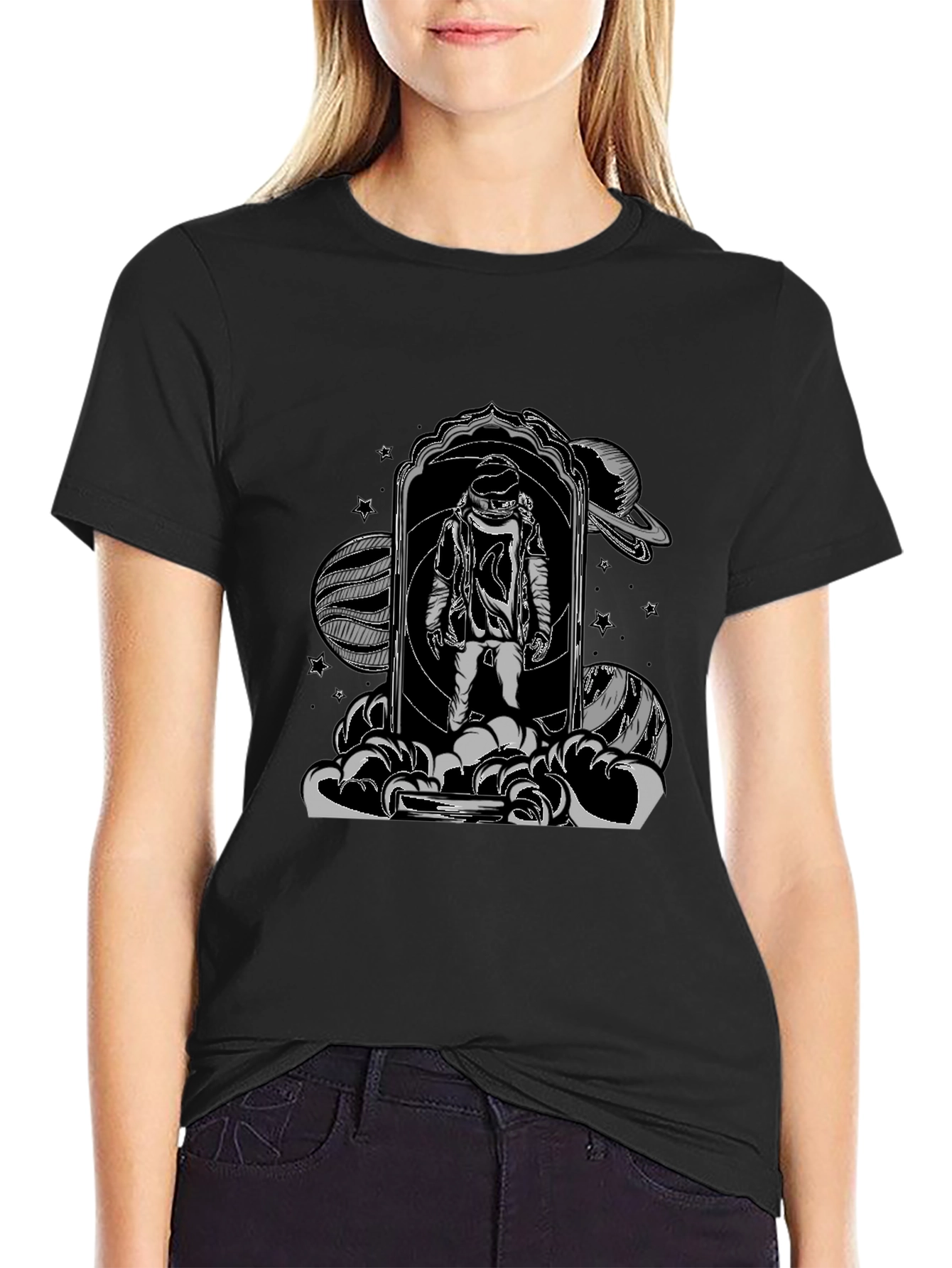 Astronaut in Space Portal T-Shirt