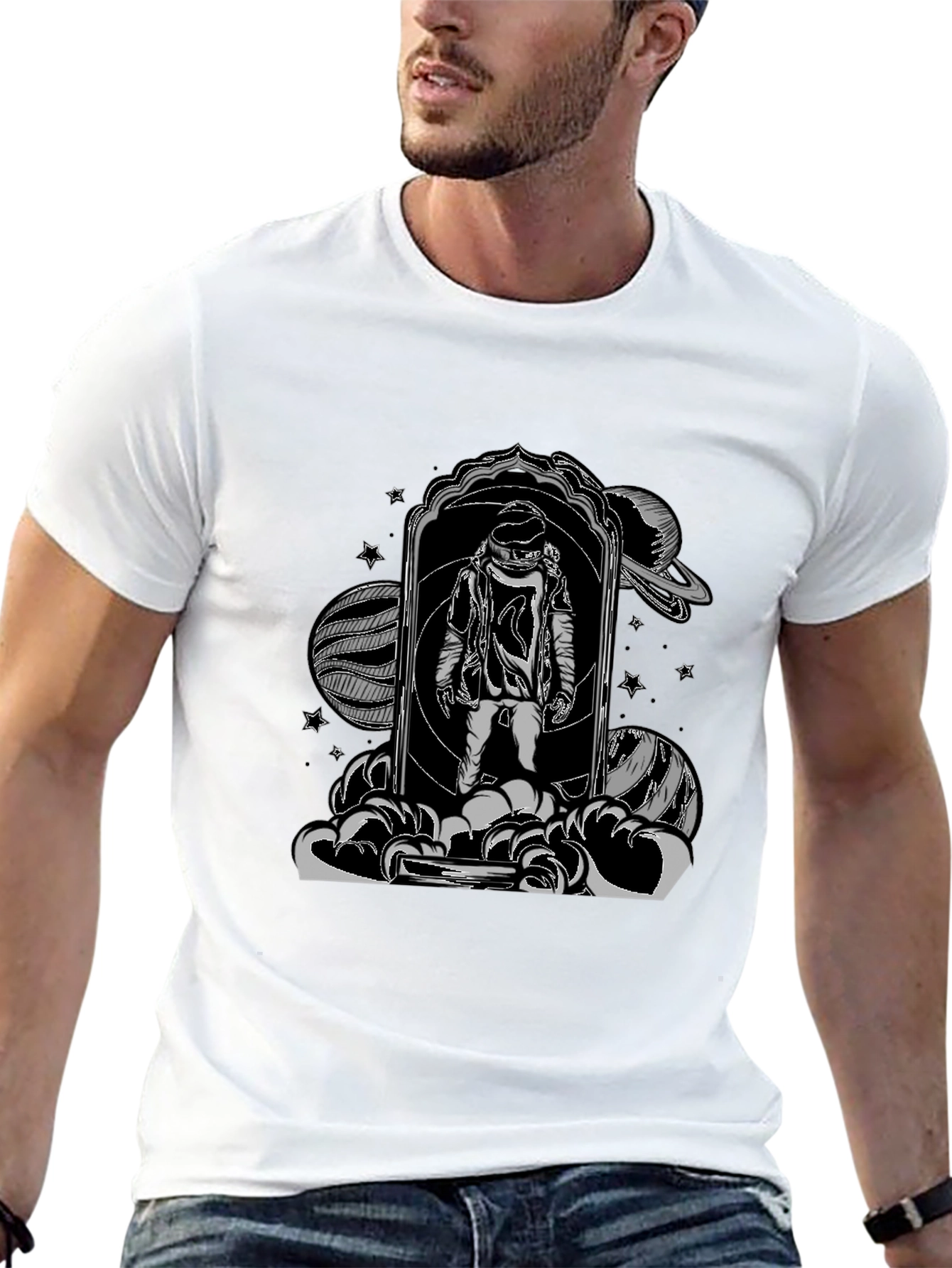 Astronaut in Space Portal T-Shirt