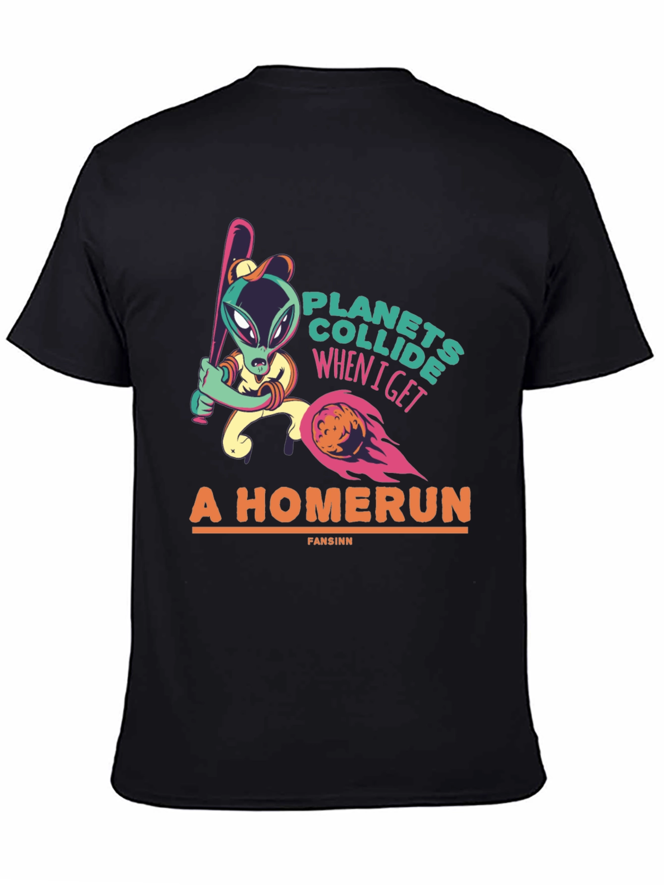 Planets Collide Alien Homerun T-Shirt