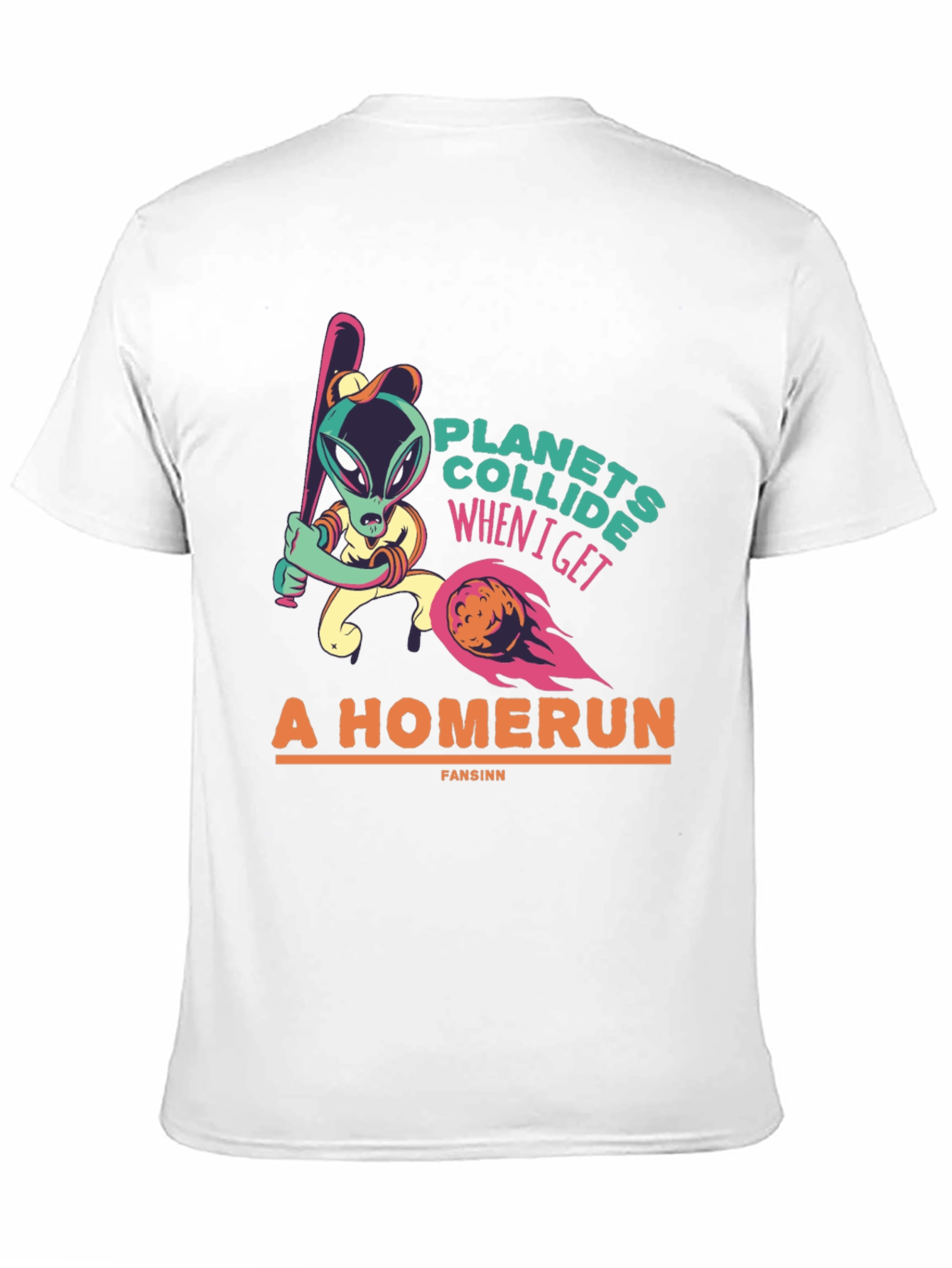 Planets Collide Alien Homerun T-Shirt
