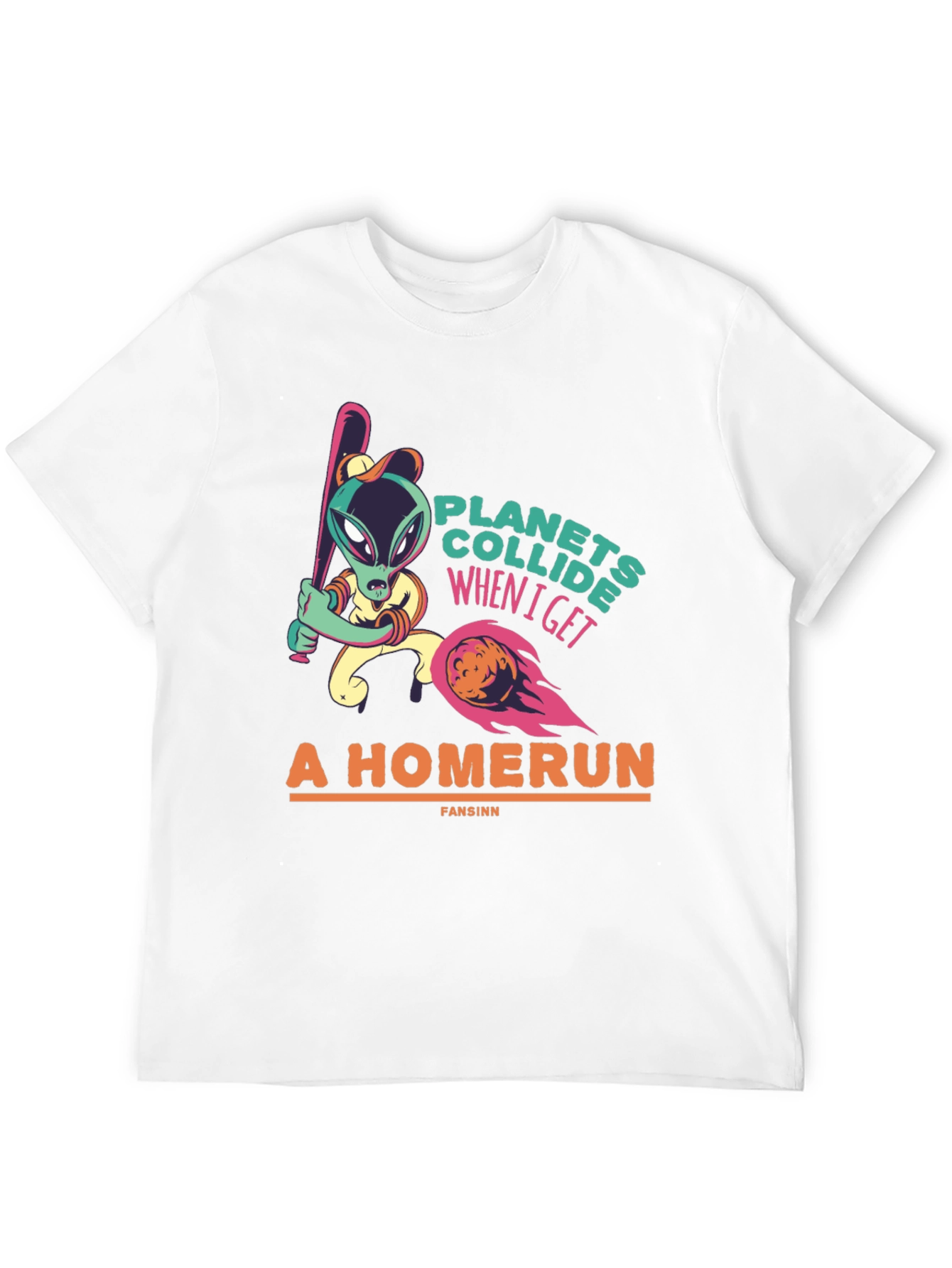 Planets Collide Alien Homerun T-Shirt